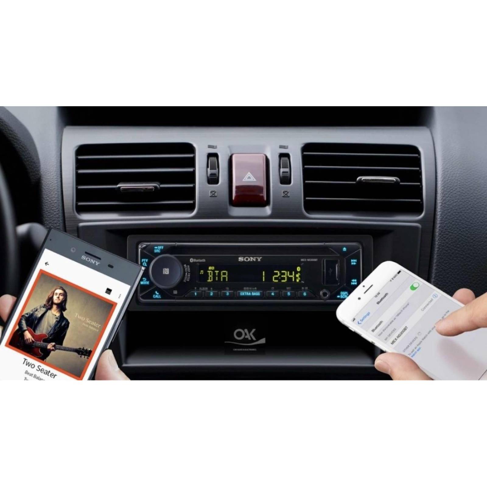 AUTO ESTEREO SONY MEX-N5300BT BLUETOOTH USB MULTICOLOR