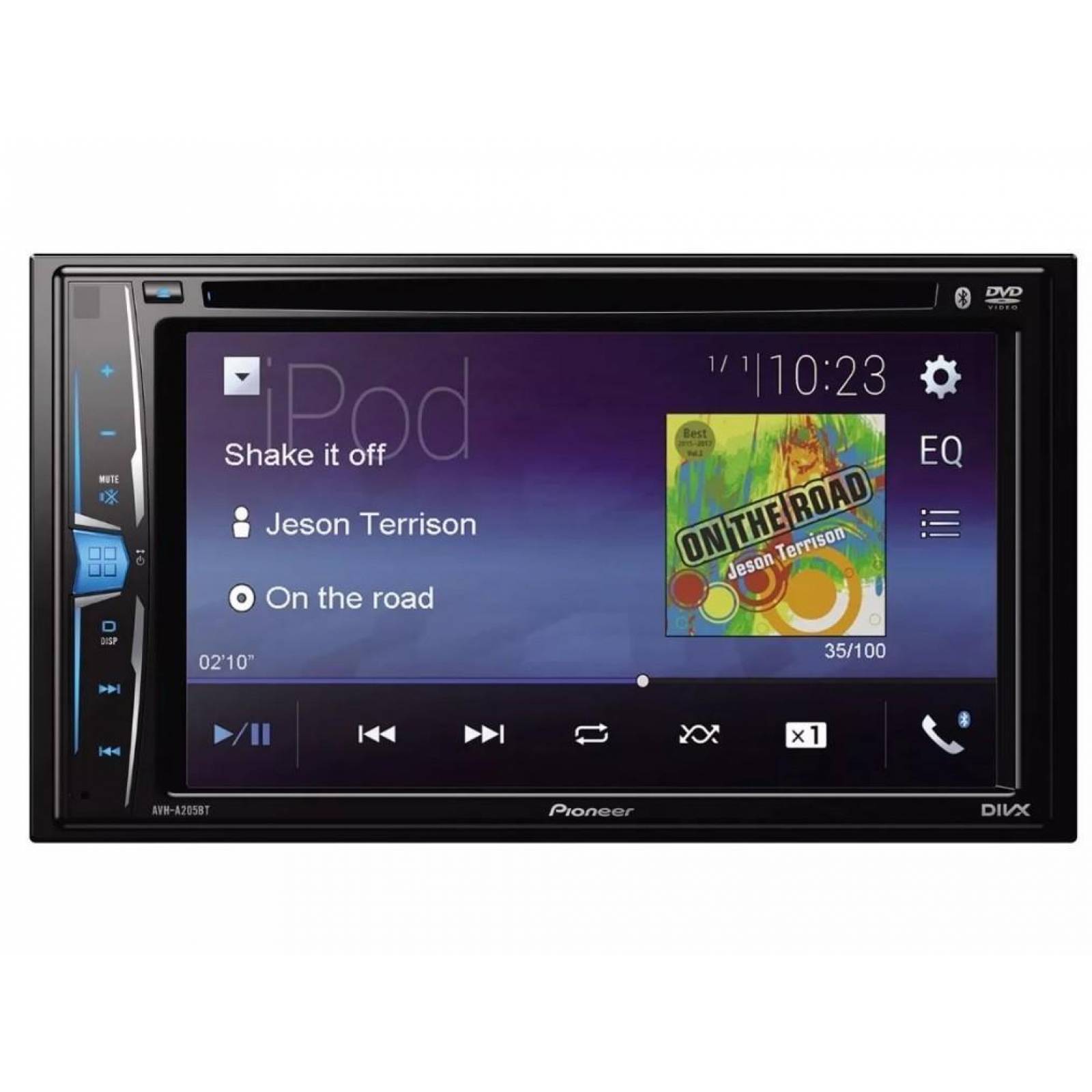 Autoestereo Pantalla Pioneer Avh-a205bt Bluetooth Usb Dvd 