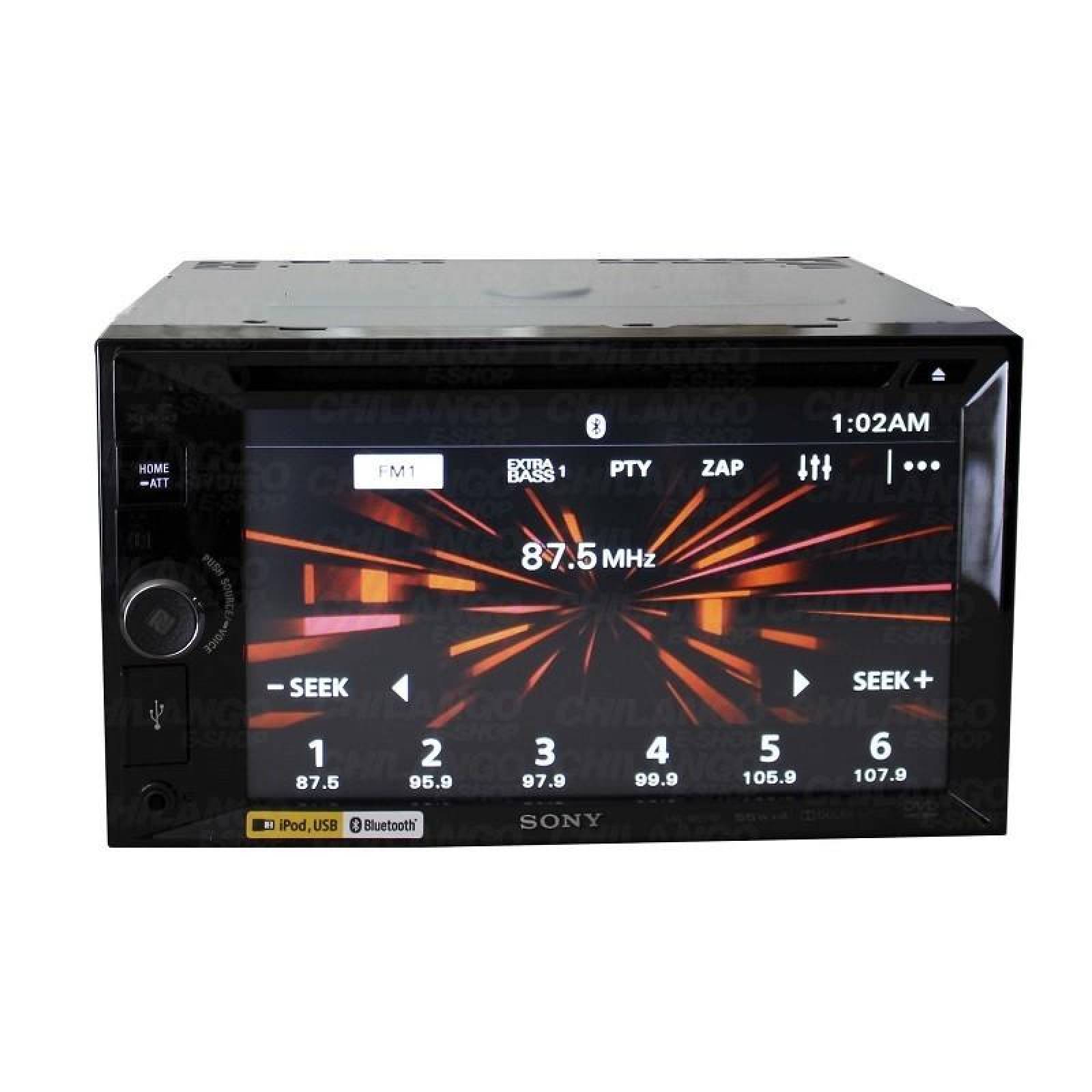 Autoestéreo Pantalla Sony Xav-w651bt Dvd Iphone Bluetooth