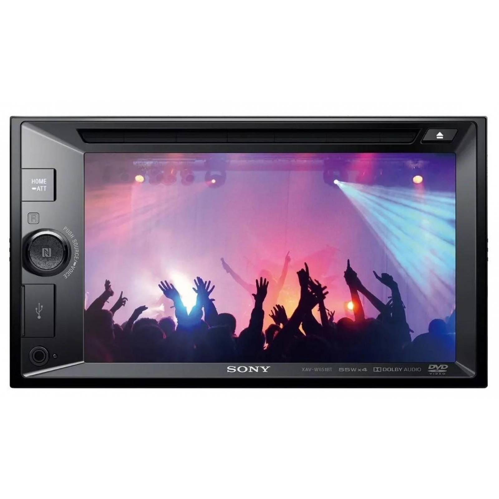 Autoestéreo Pantalla Sony Xav-w651bt Dvd Iphone Bluetooth