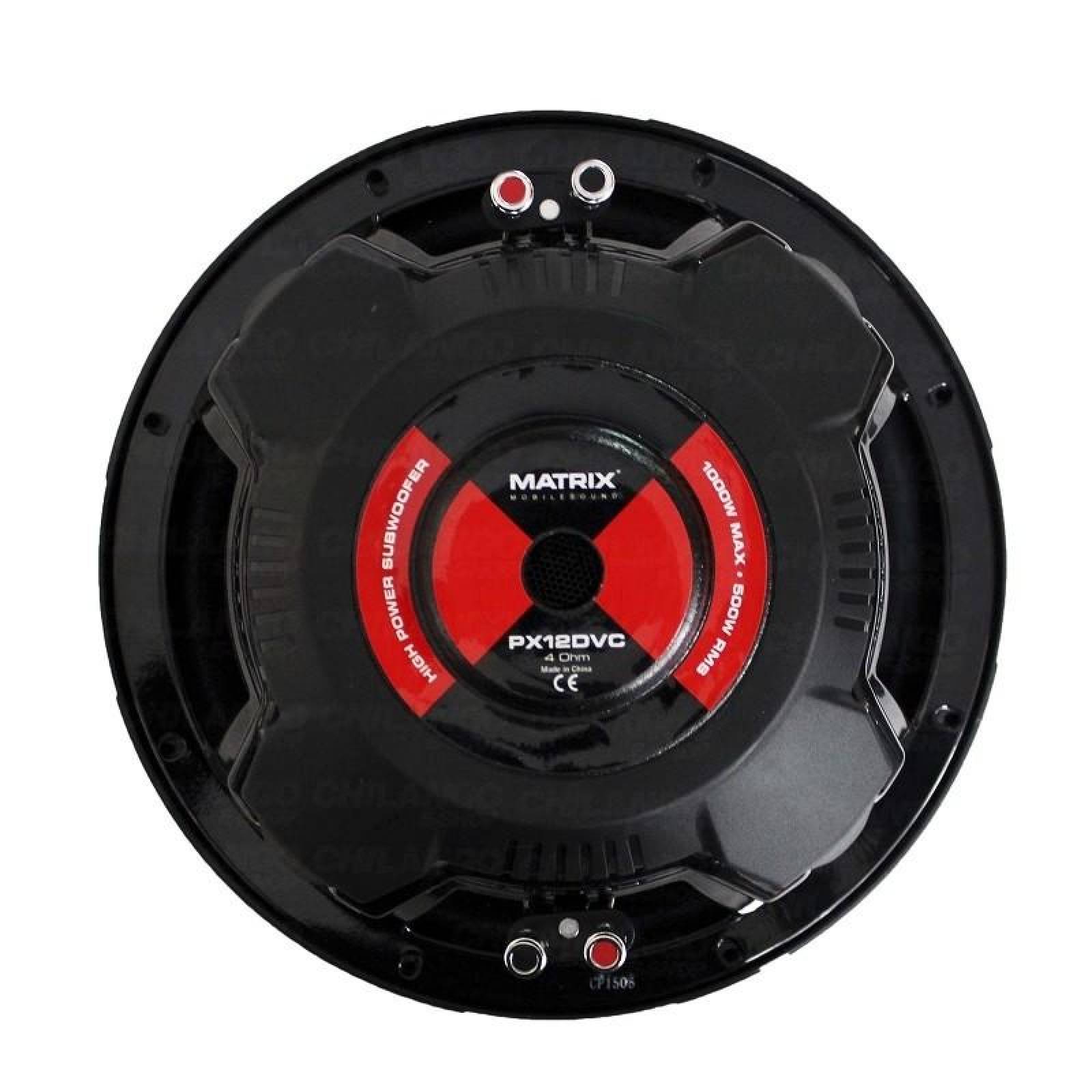 SUBWOOFER 12" DOBLE BOBINA PROFESIONAL MATRIX 500W RMS 