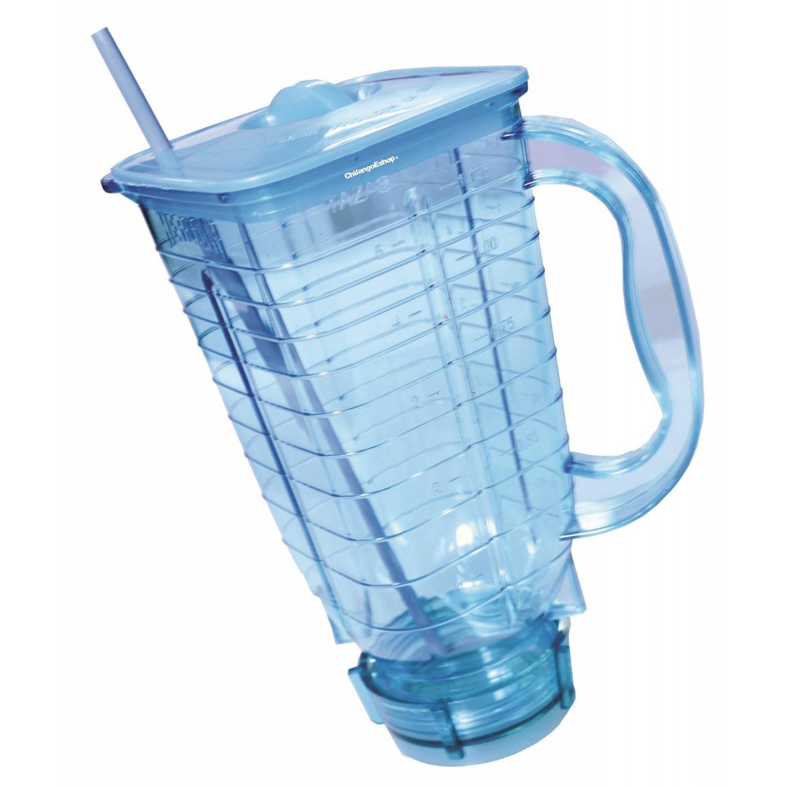 VASO AZUL CLARO PARA LICUACHELA MICHELADA AGUAS O LICUADO 