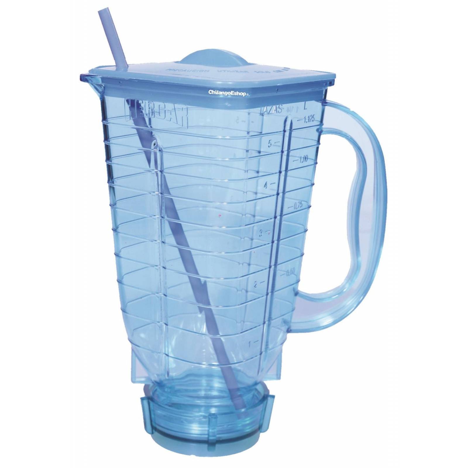 VASO AZUL CLARO PARA LICUACHELA MICHELADA AGUAS O LICUADO 