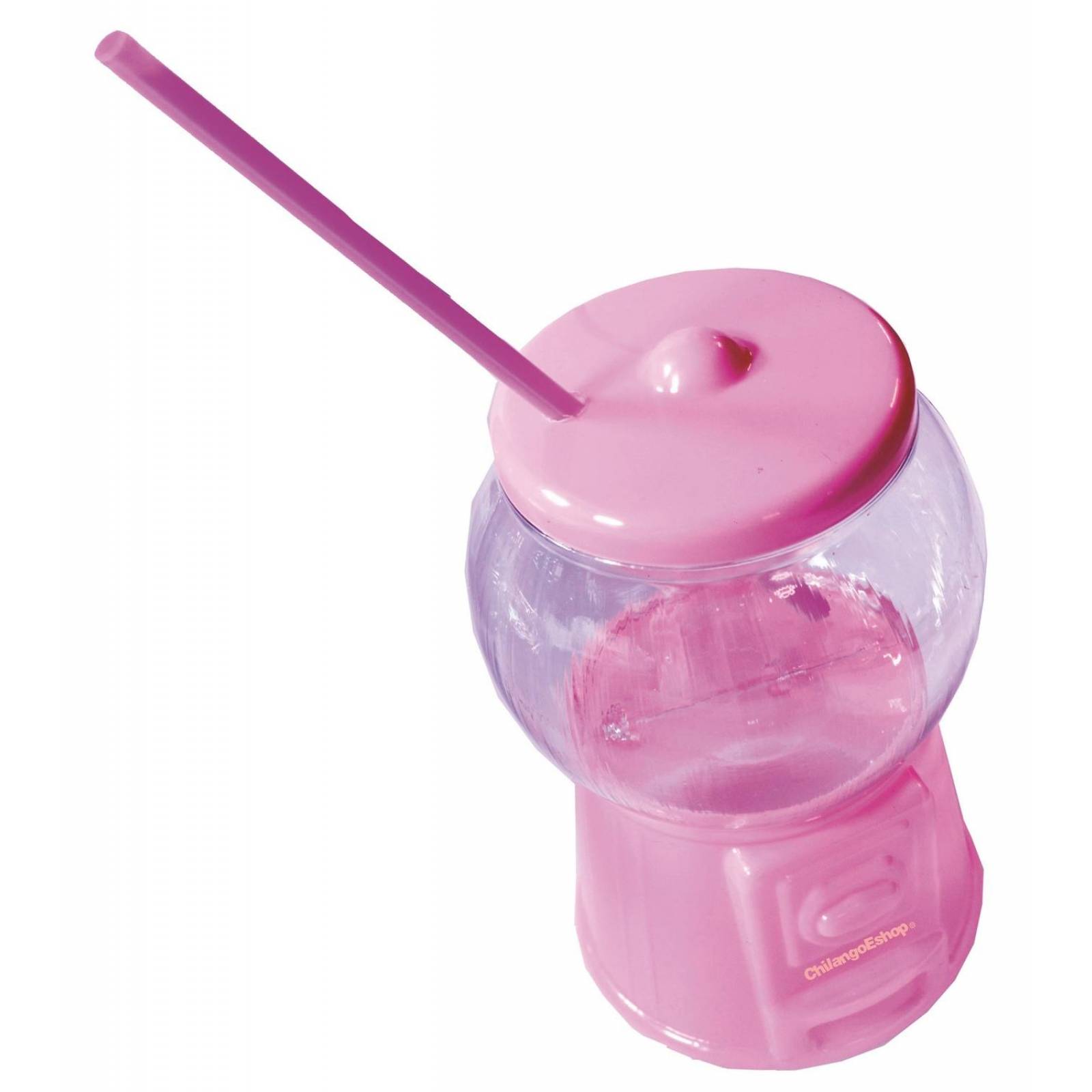 Dulcero Chiclera Color Rosa Vaso Para 1 Litro Bebida 