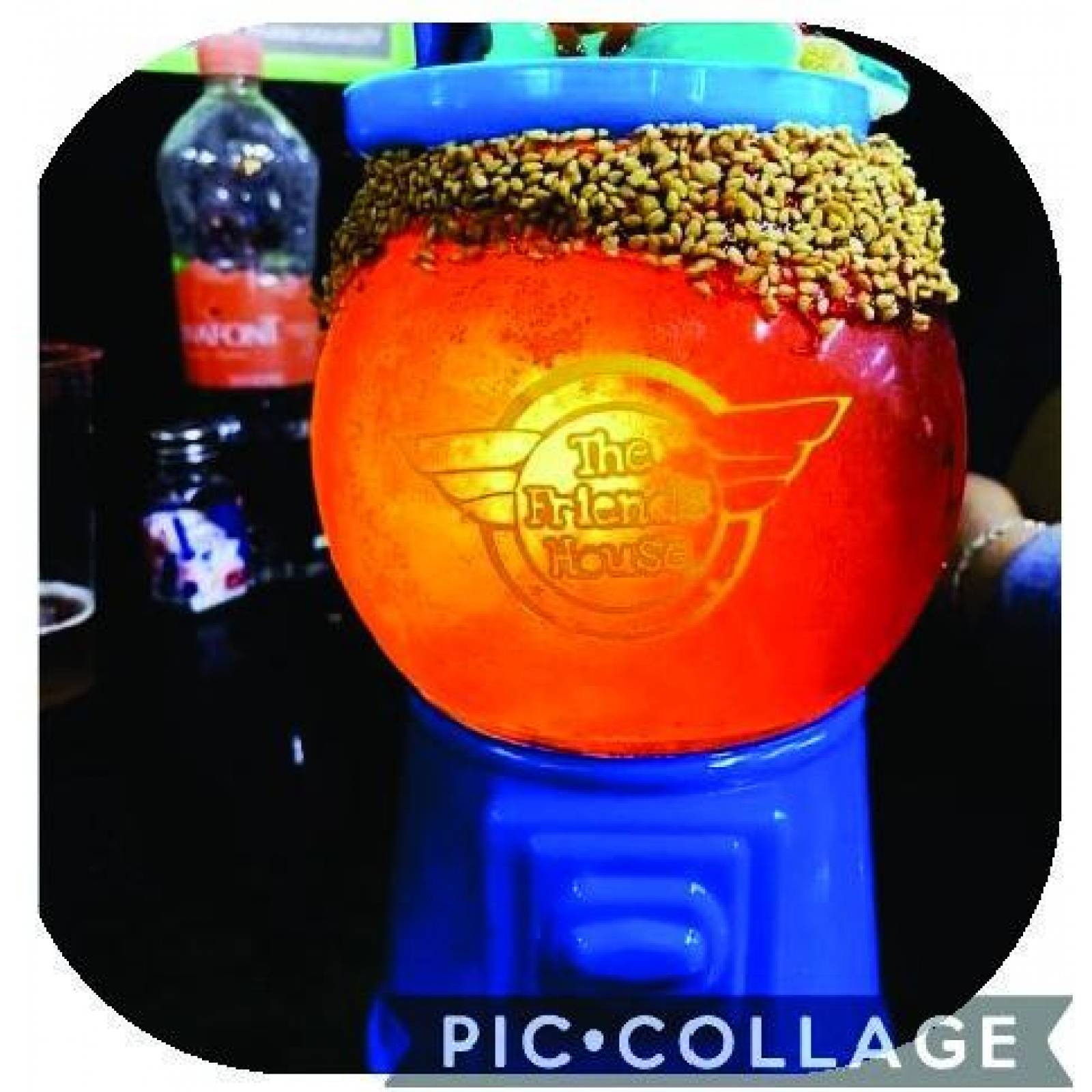 Dulcero Chiclera Color Azul Vaso Para 1 Litro Bebida 