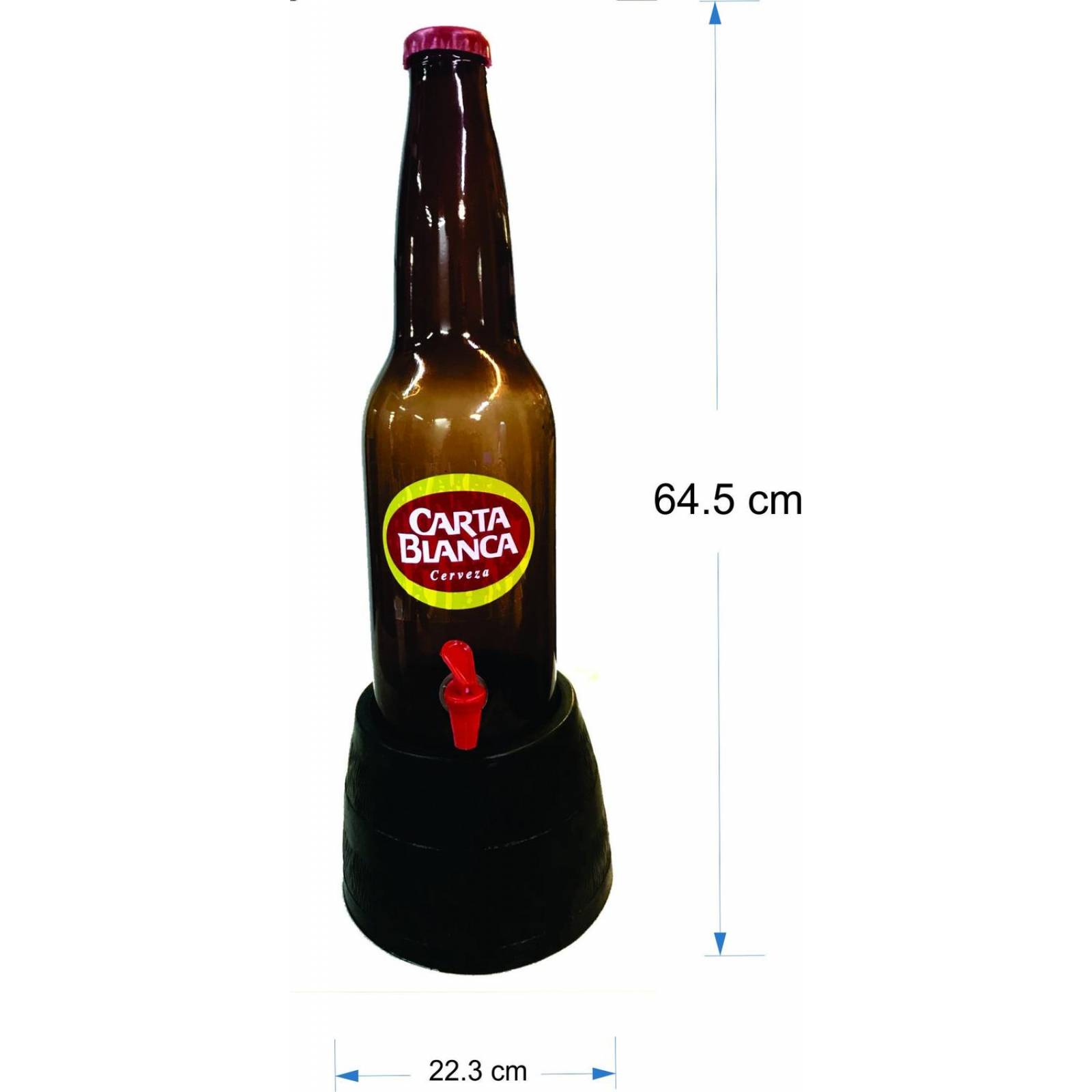 DISPENSADOR PARA 5 LITROS MISIL CERVEZA Y BEBIDAS CARTA BLANCA 