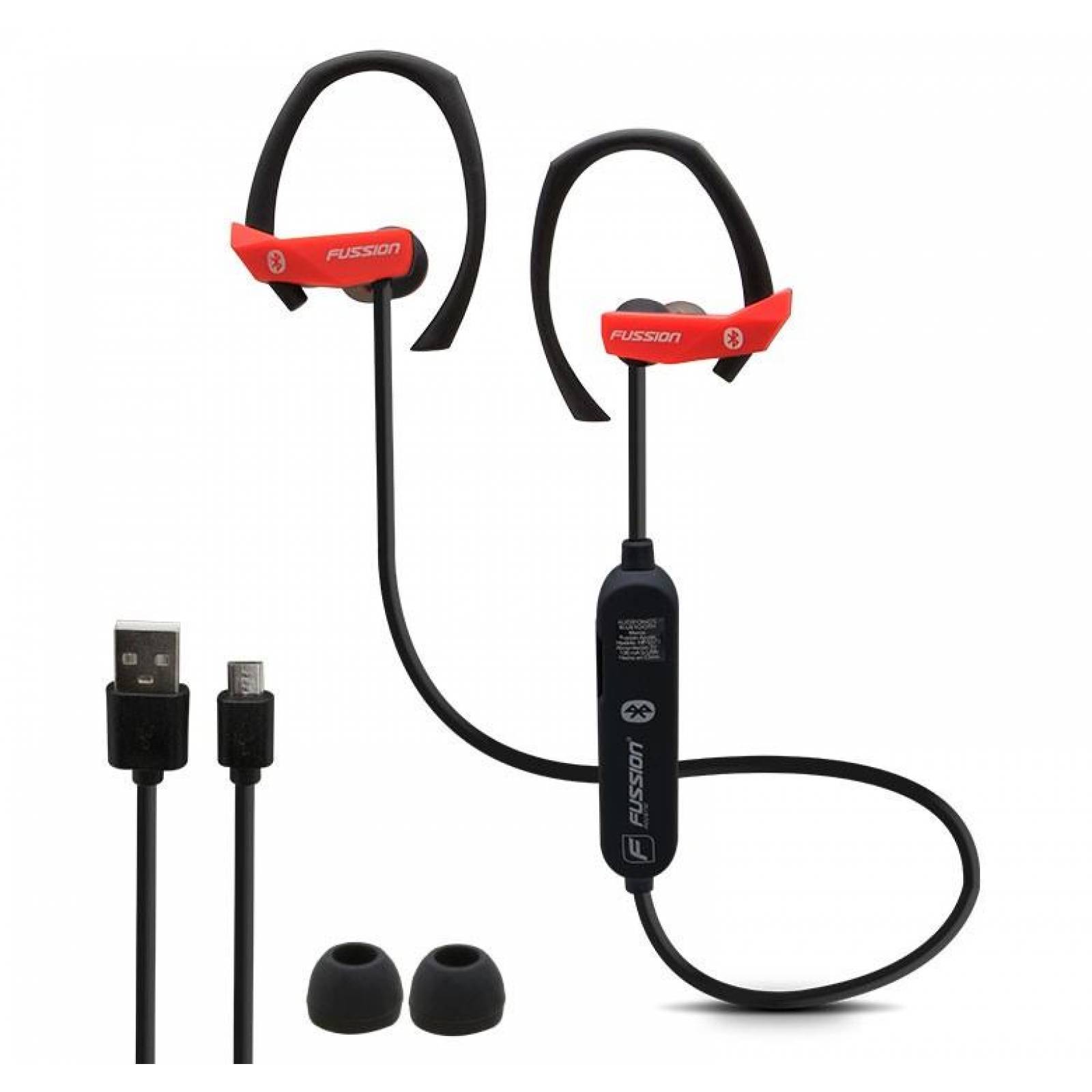 AUDIFONOS ROJOS MANOS LIBRES ESTEREO BLUETOOTH 