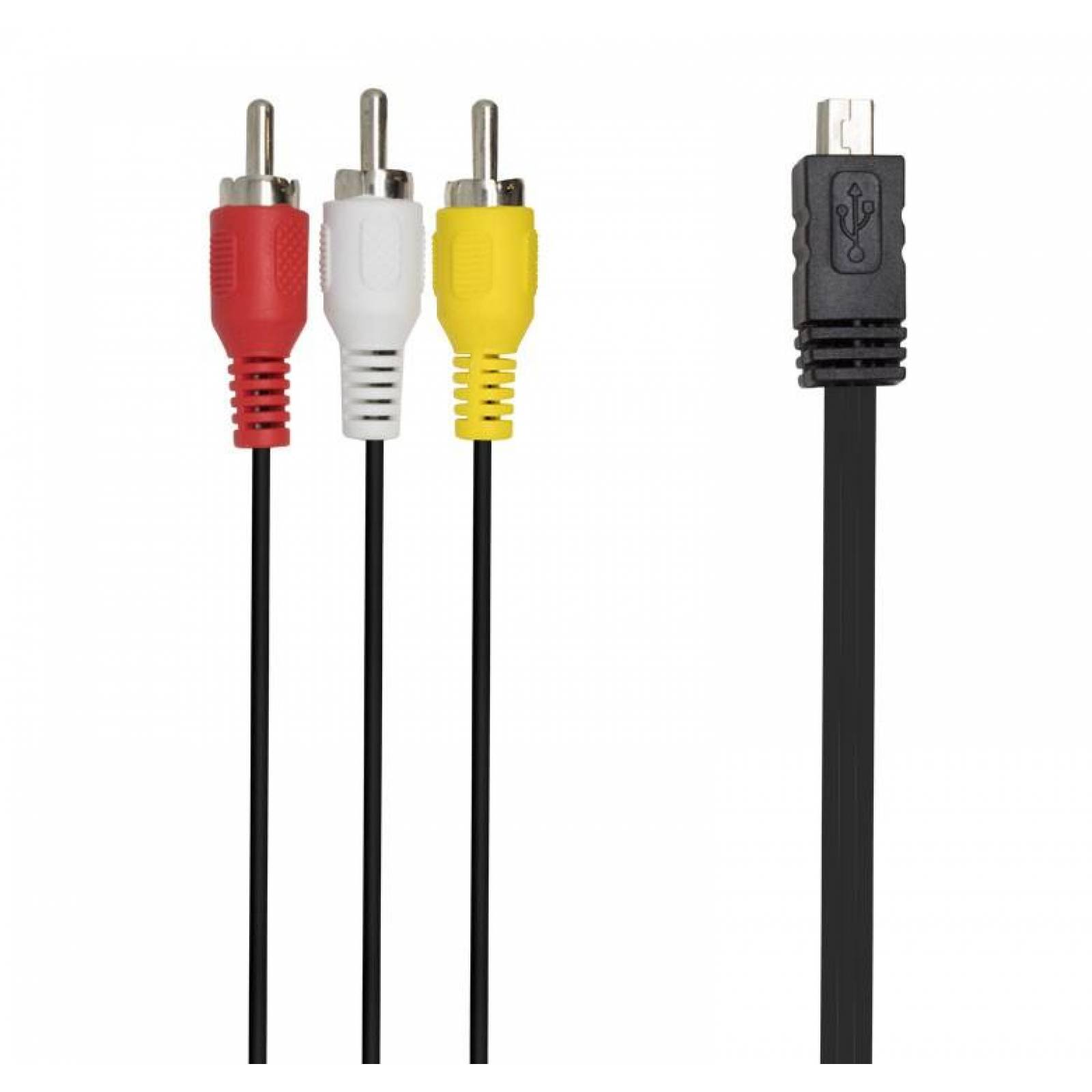 Cable 3 A 1 De 3 Plug RCA A Conector Mini USB V3 / 1.8M 