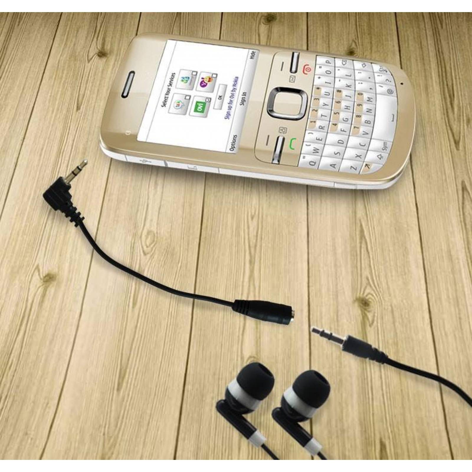 Cable Para Celular De Conector Jack 3.5Mm A Plug 2.5Mm / 15Cm 