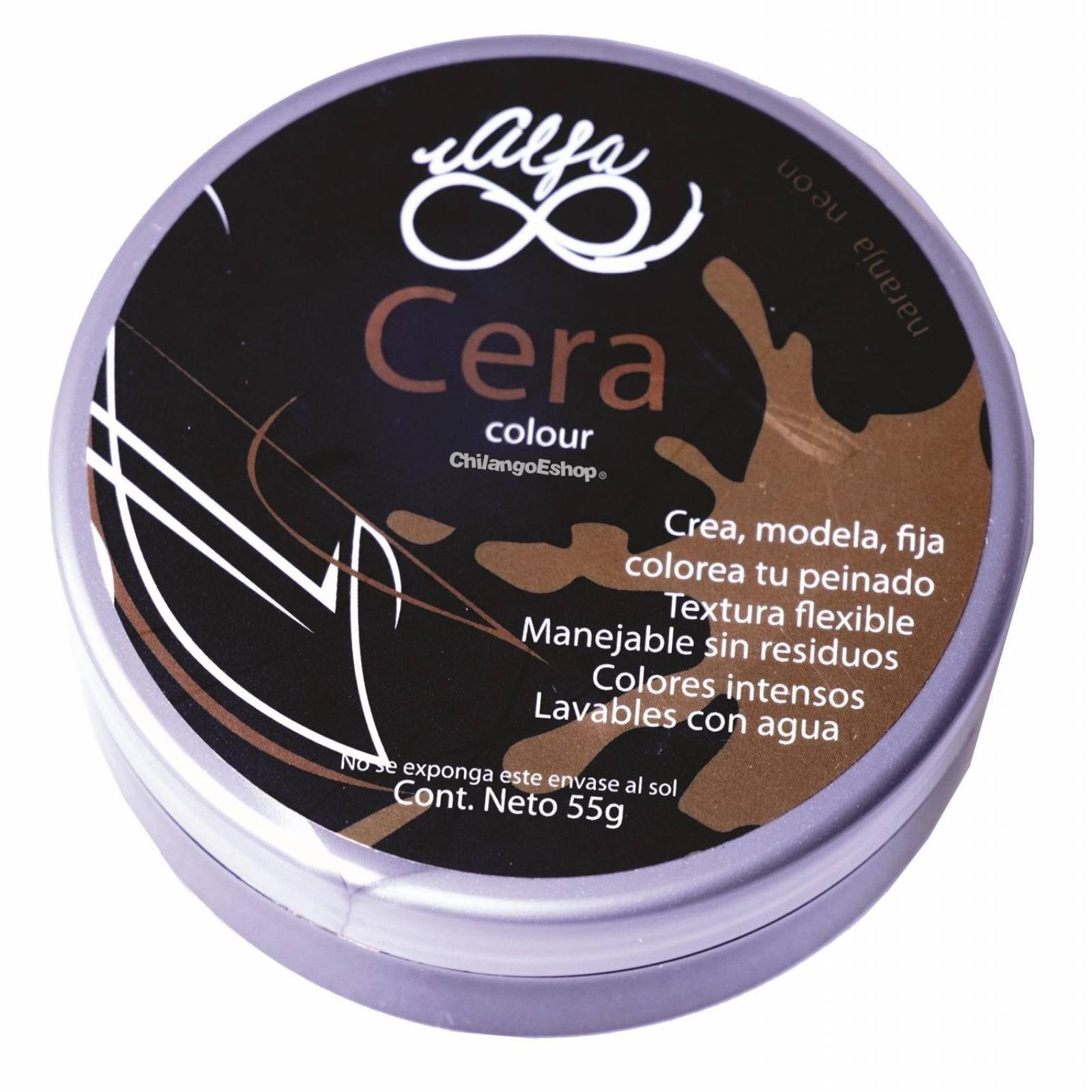 CERA NARANJA NEON PARA CABELLO BARBA Y BIGOTE 