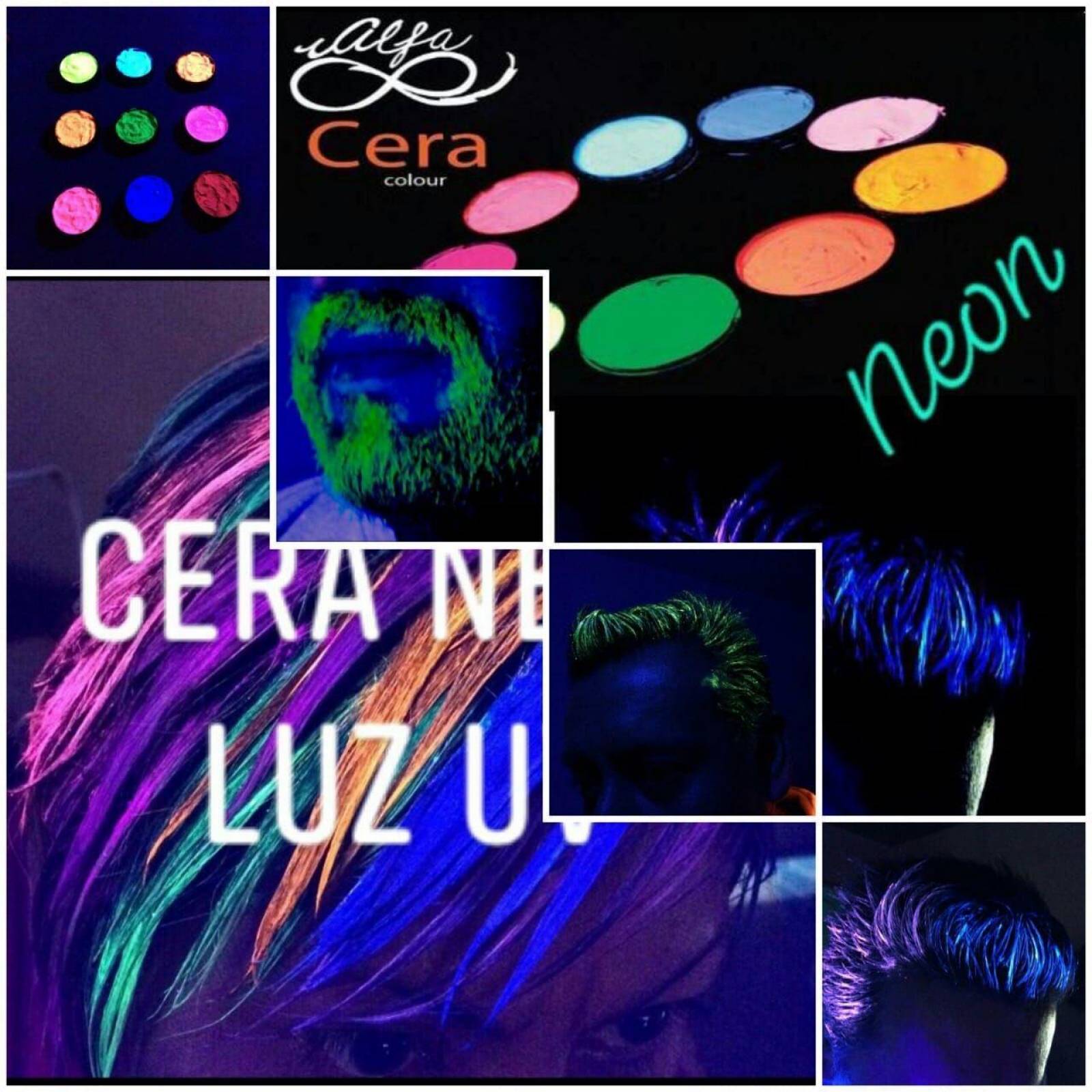 CERA VERDE NEON PARA CABELLO BARBA Y BIGOTE 