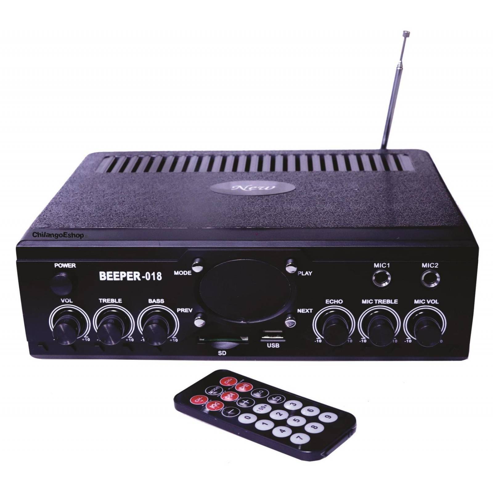 AMPLIFICADOR PERIFONEO PUBLIDIFUSION USB SD FM MIC 
