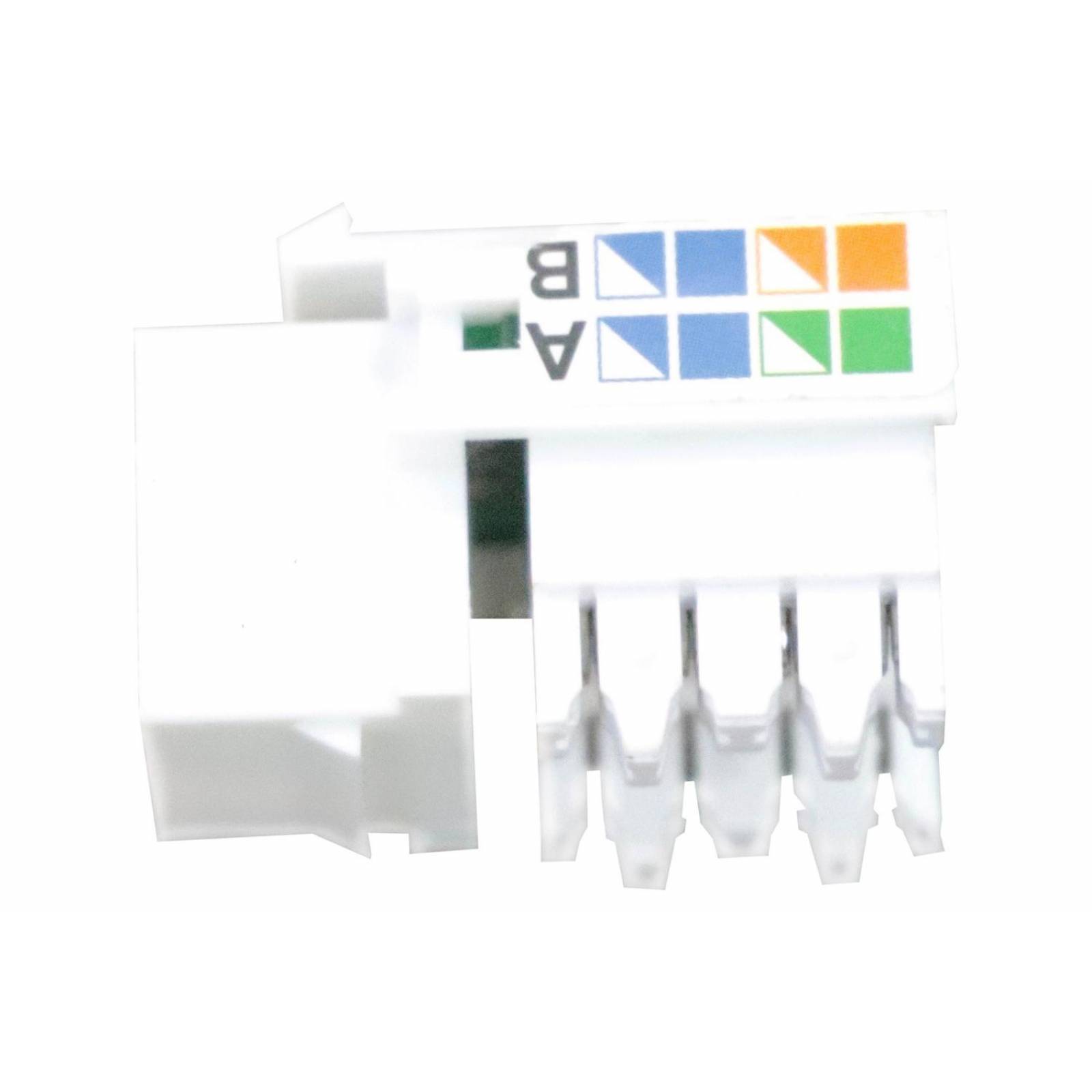 JACK CONECTOR RJ45 HEMBRA PARA CABLE DE RED 8 HILOS 