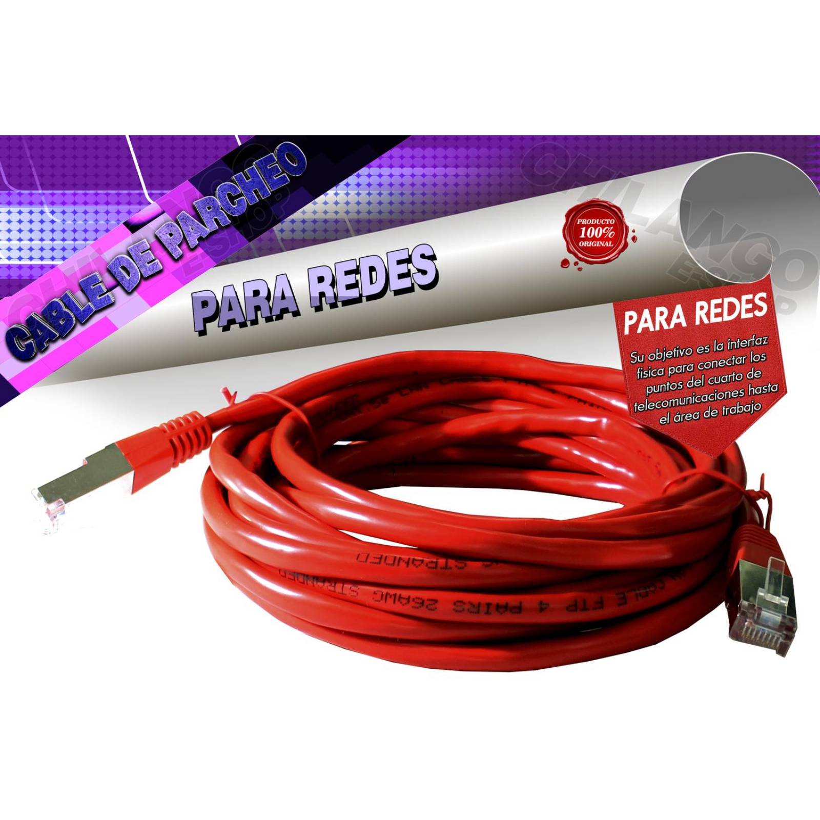 Cable D Red 5 Metros Para Xbox 360 Mini Laptop Computadoras 