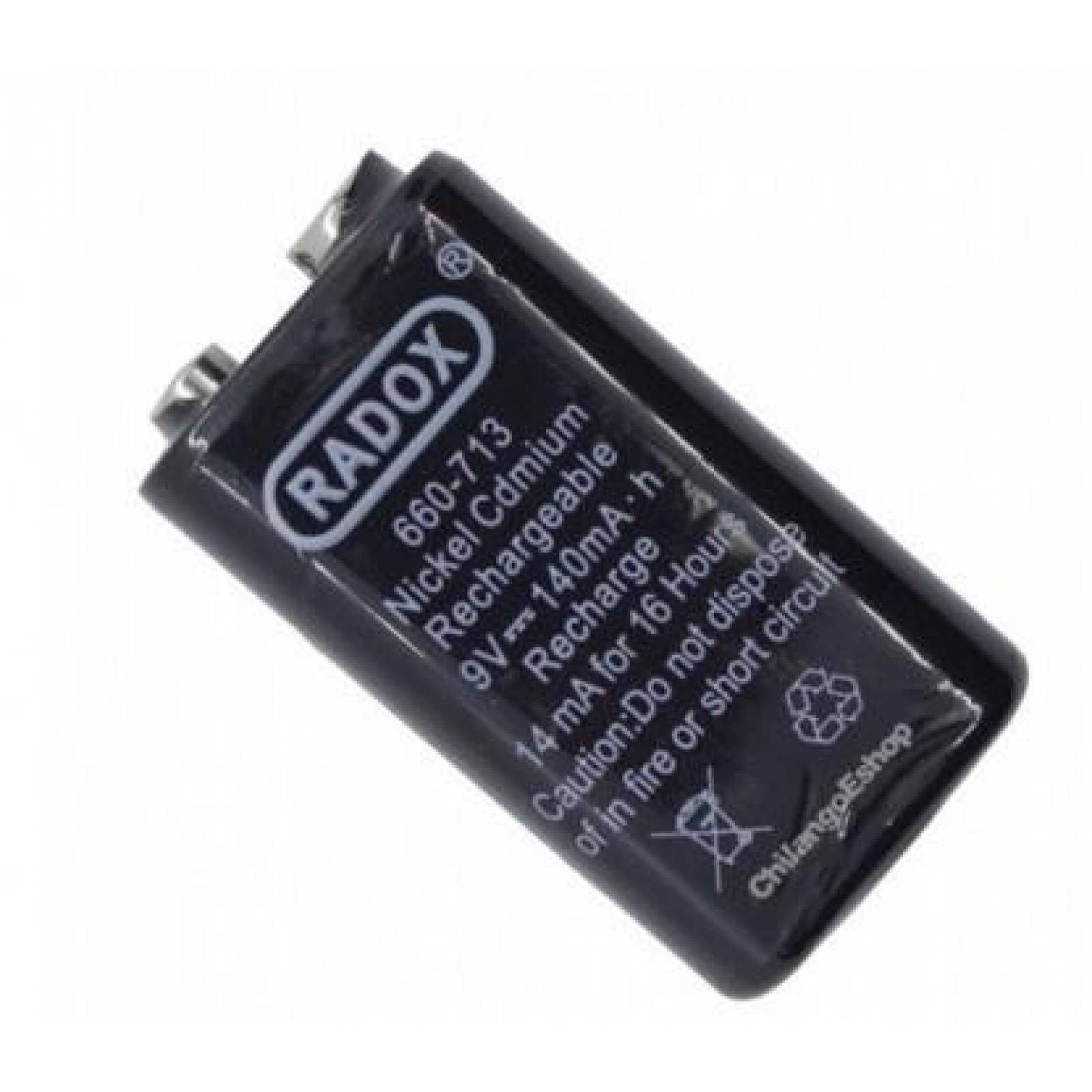 Bateria PILA CUADRADA Recargable NI CD 9V 140MAH