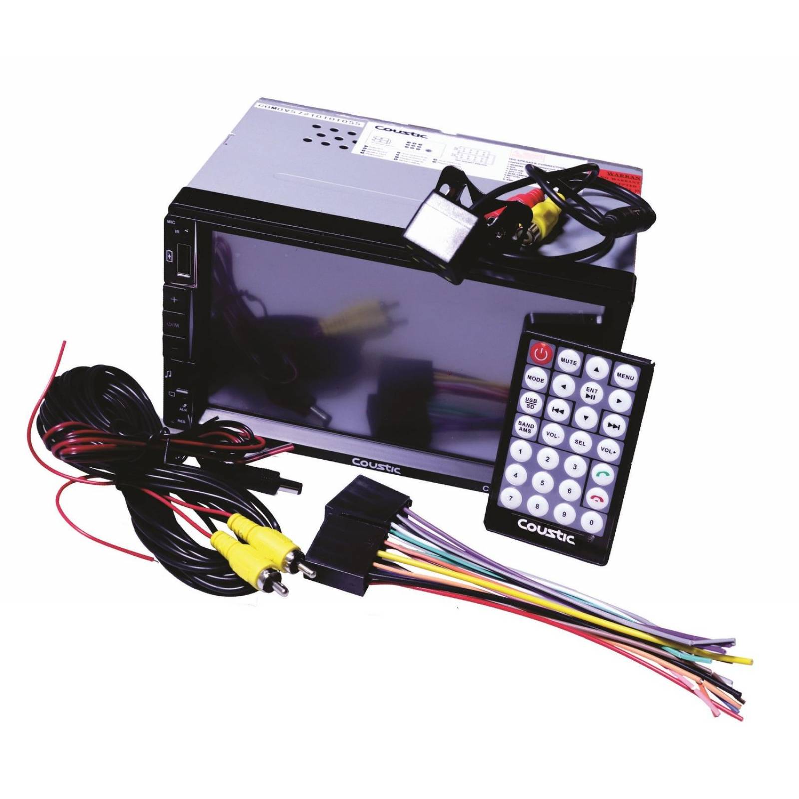 AUTOESTEREO PANTALLA COUSTIC BT USB AUX SD MIRROR LINK CAMARA REVERSA