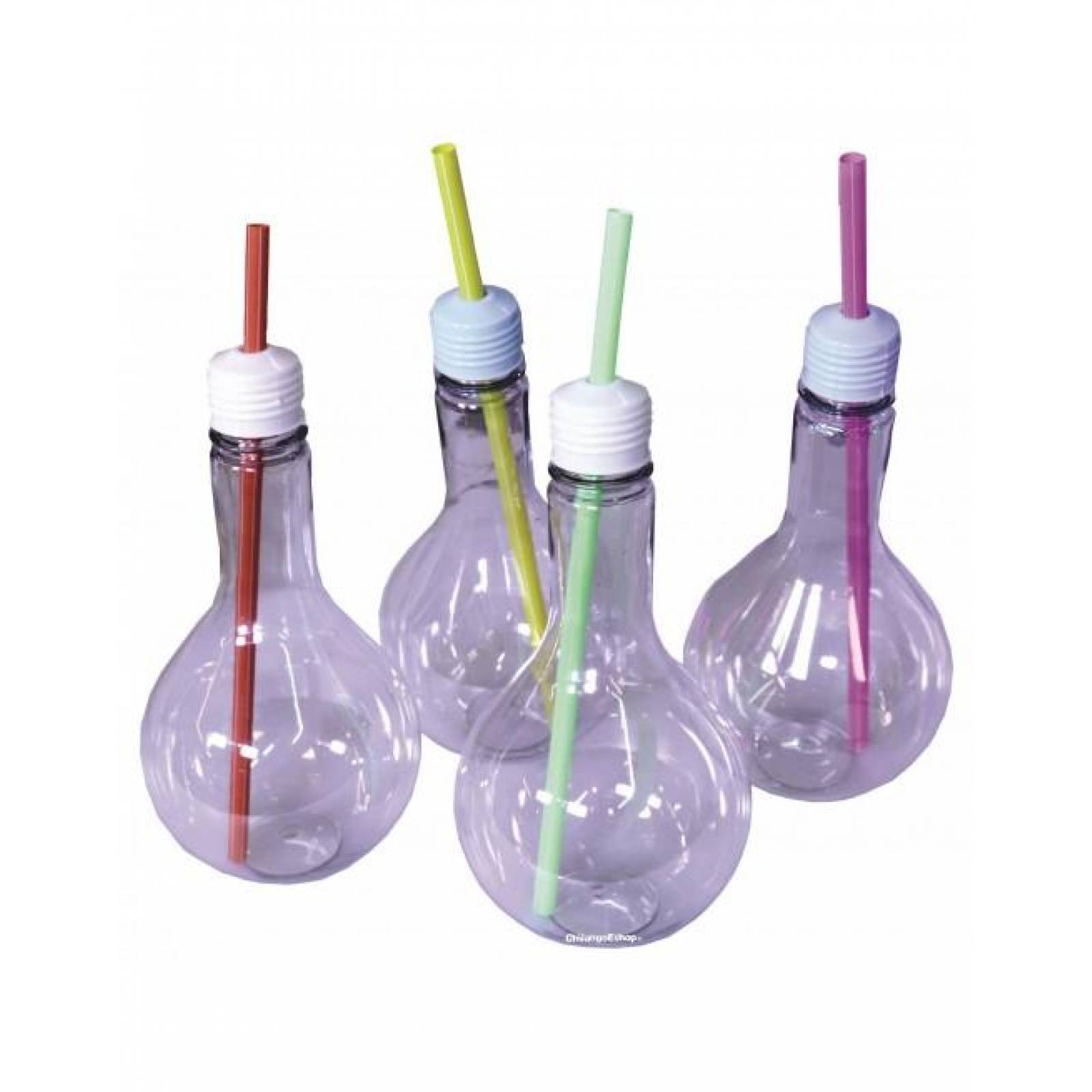 10 VASOS RELLENABLES EN FORMA DE FOCO 