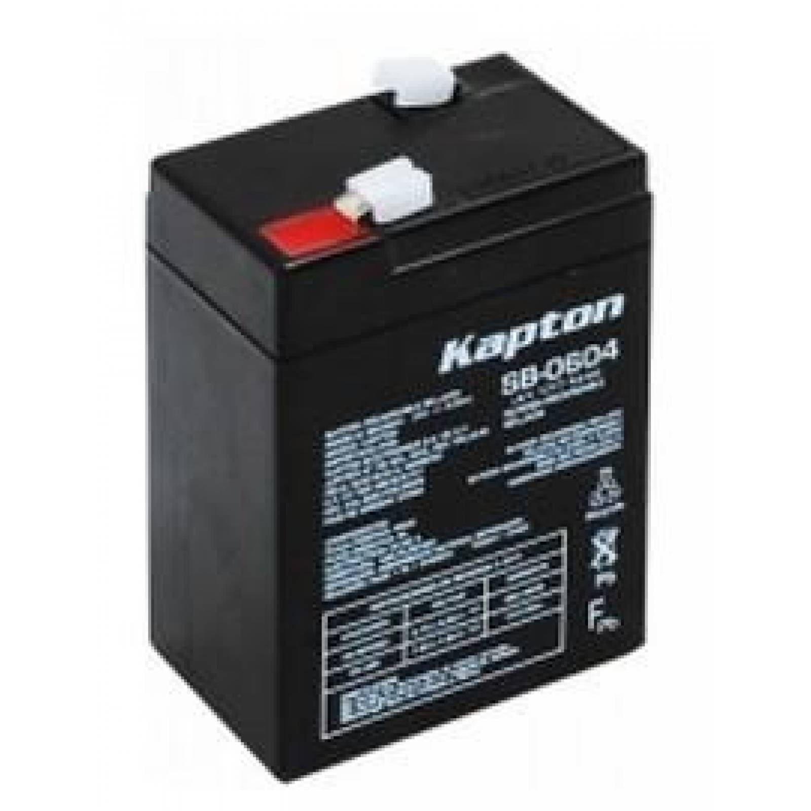 BATERÍA RECARGABLE DE ÁCIDO SELLADAS 6 Vcc 4 Amperes 