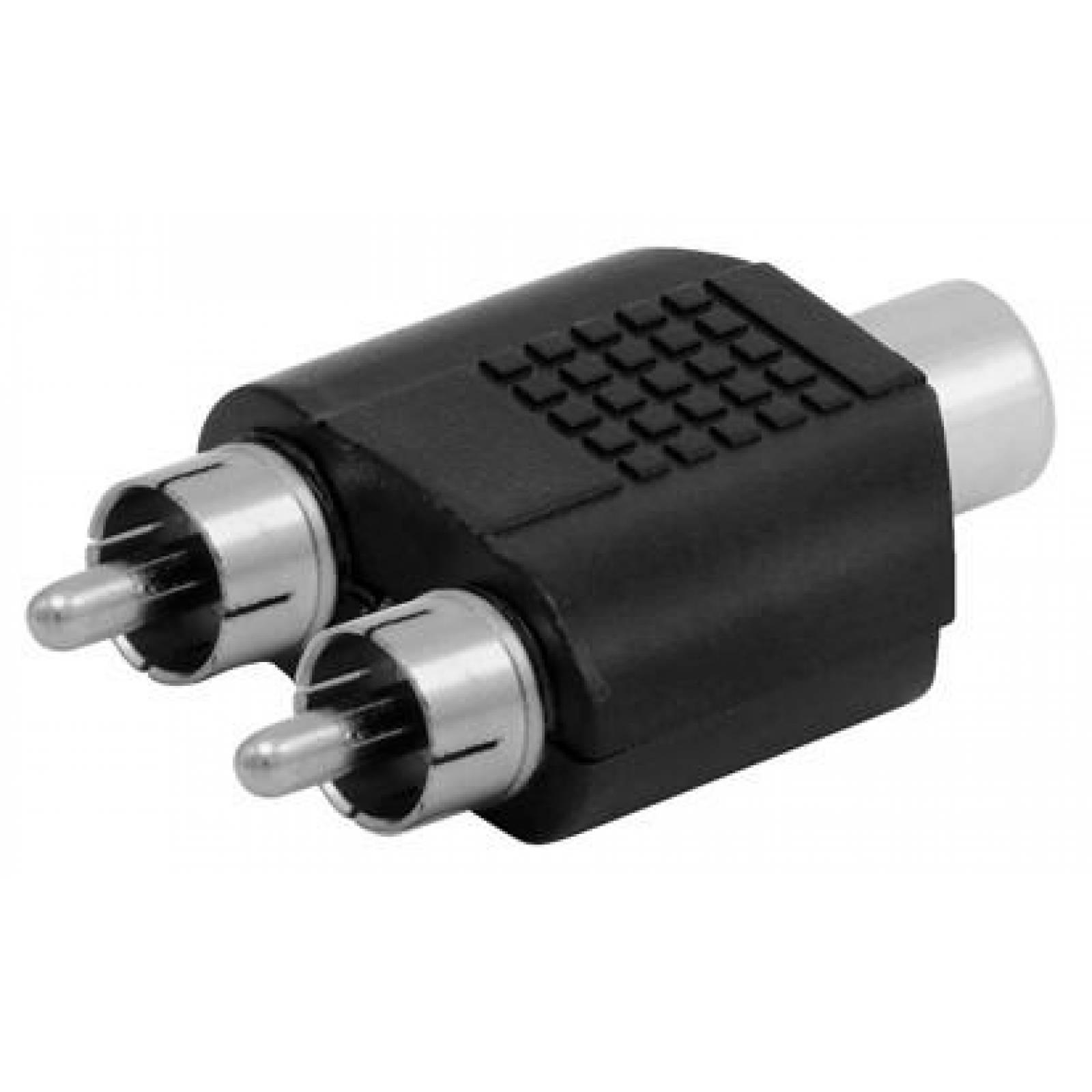 ADAPTADOR Y de Jack RCA a Doble Plug RCA 