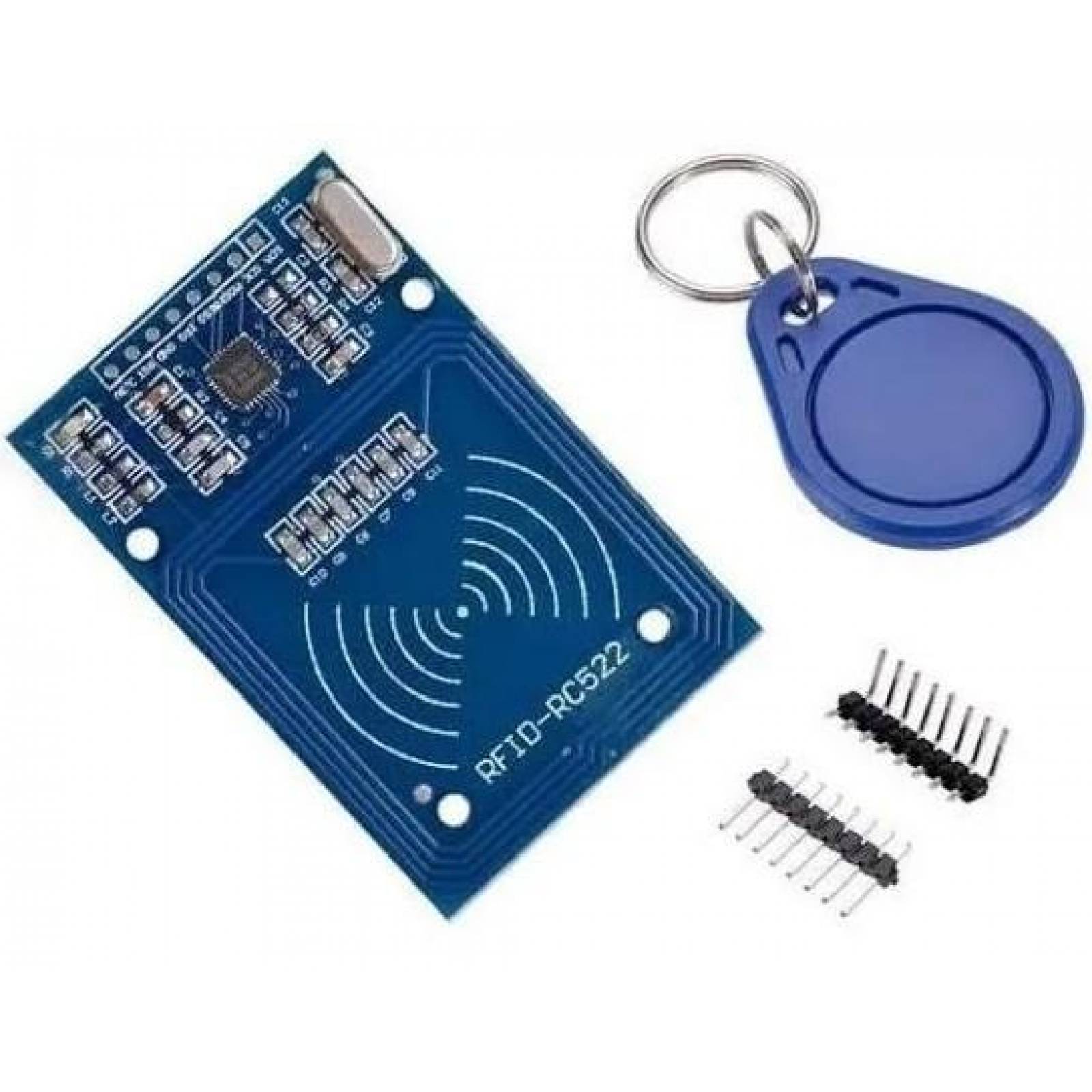 KIT LECTOR Y GRABADOR RFID RC522 CON TARJETA Y TAG 13.56MHZ