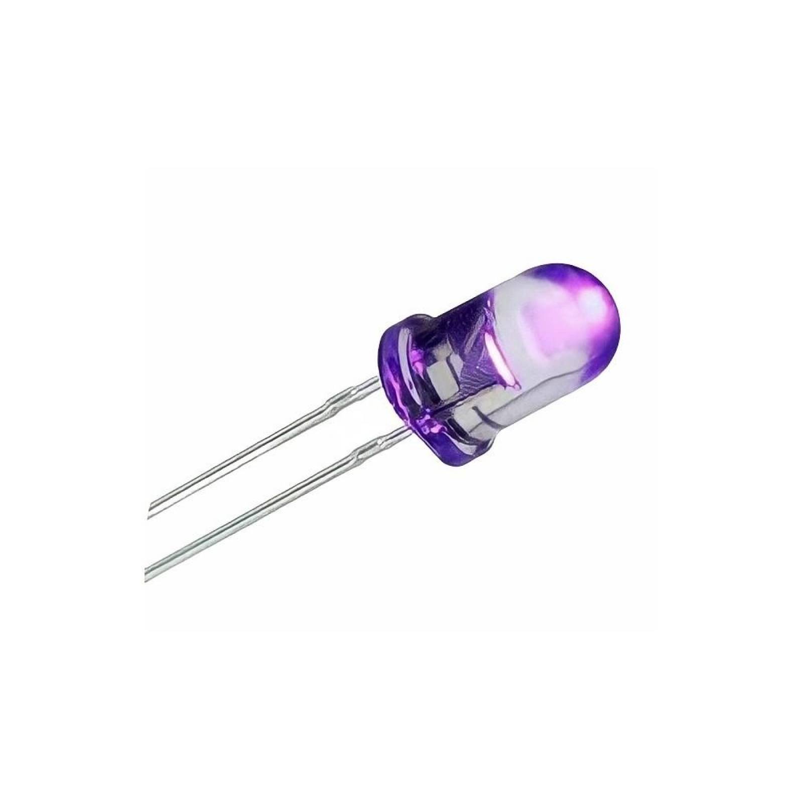 LED TRANSPARENTE DE 5MM COLOR MORADO (10 PIEZAS) 