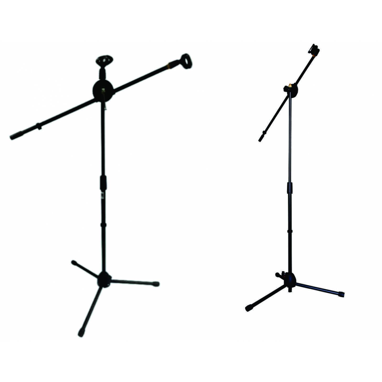 PEDESTAL TRIPIE DE MICROFONO CLIP Y BOOM (2 PIEZAS) 