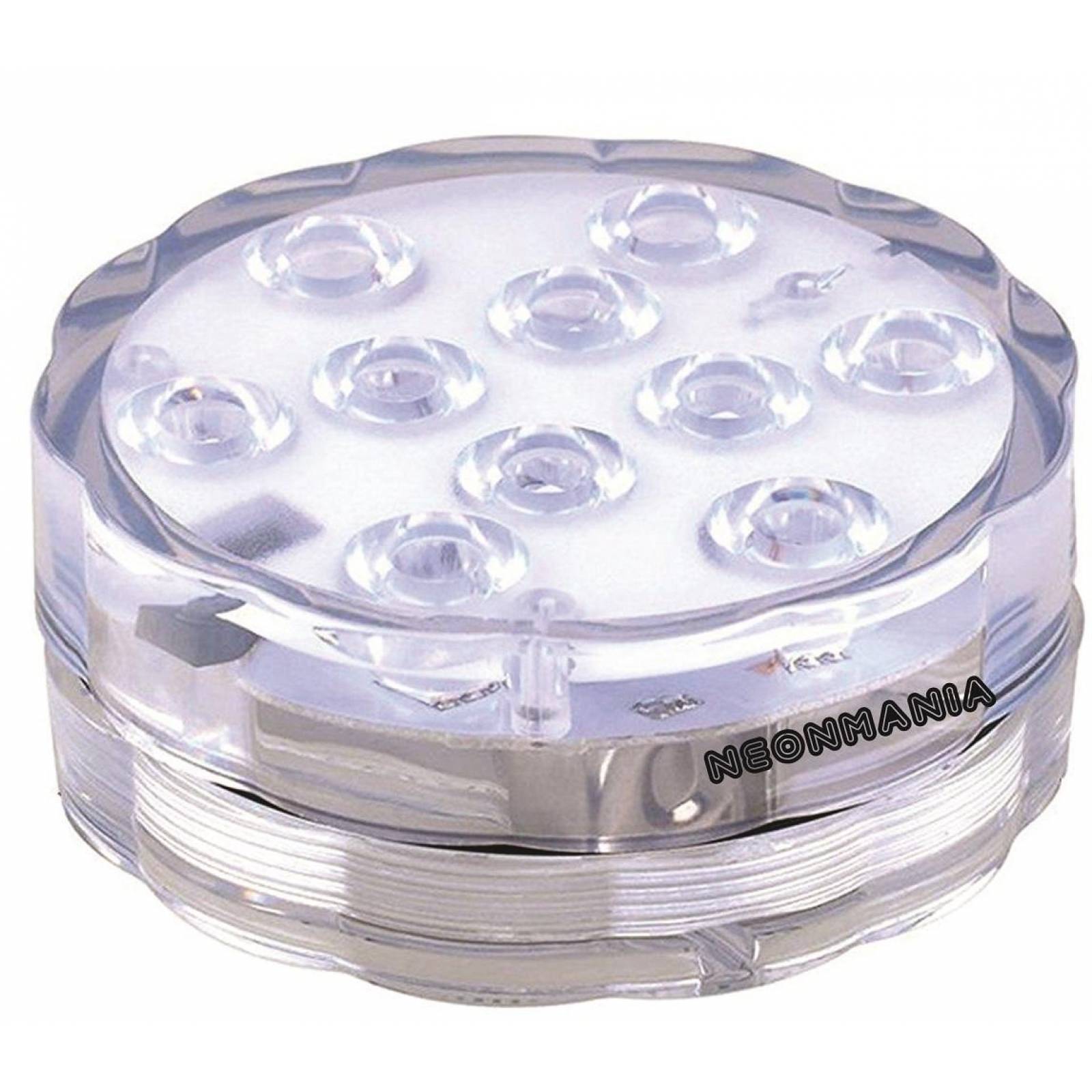 BASE LAMPARA RGB 10 LED SUMERGIBLE (2 PIEZAS)