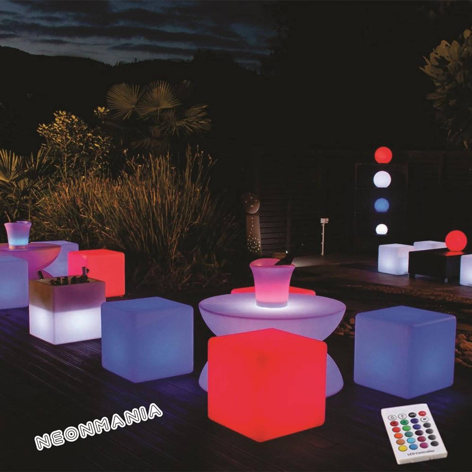 BASE LAMPARA RGB 10 LED SUMERGIBLE (10 PIEZAS)