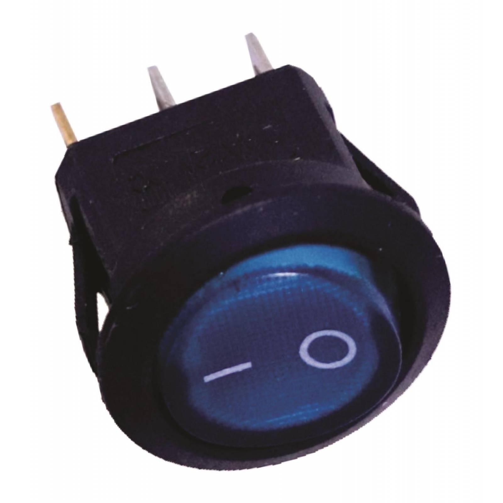 Switch Balancín redondo azul Piloto 20a12v 