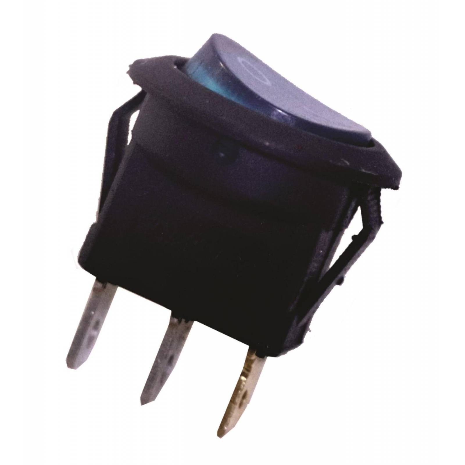 Switch Balancín redondo azul Piloto 20a12v 