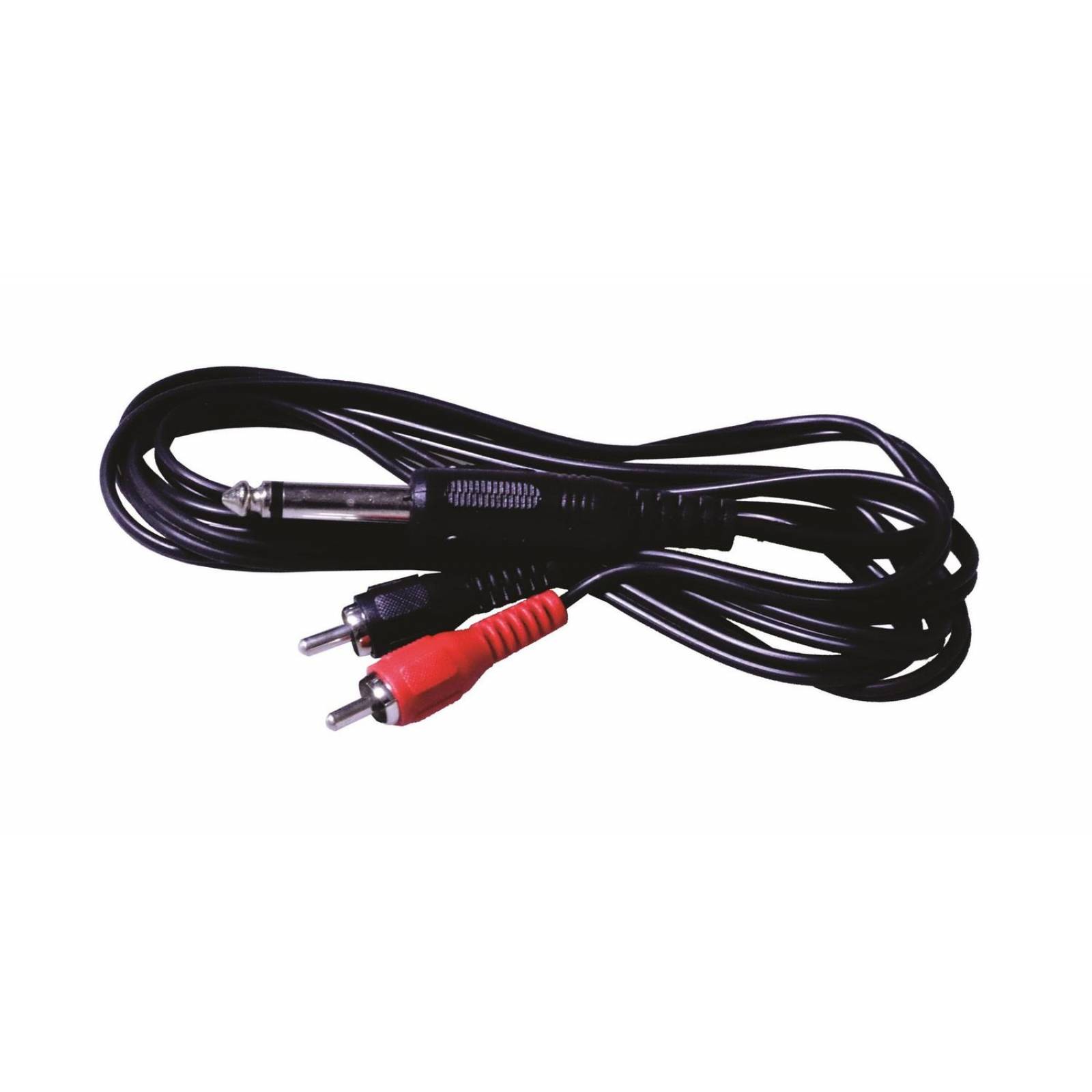Cable Audio plug 6,3 a 2 RCA 1,80 metros 