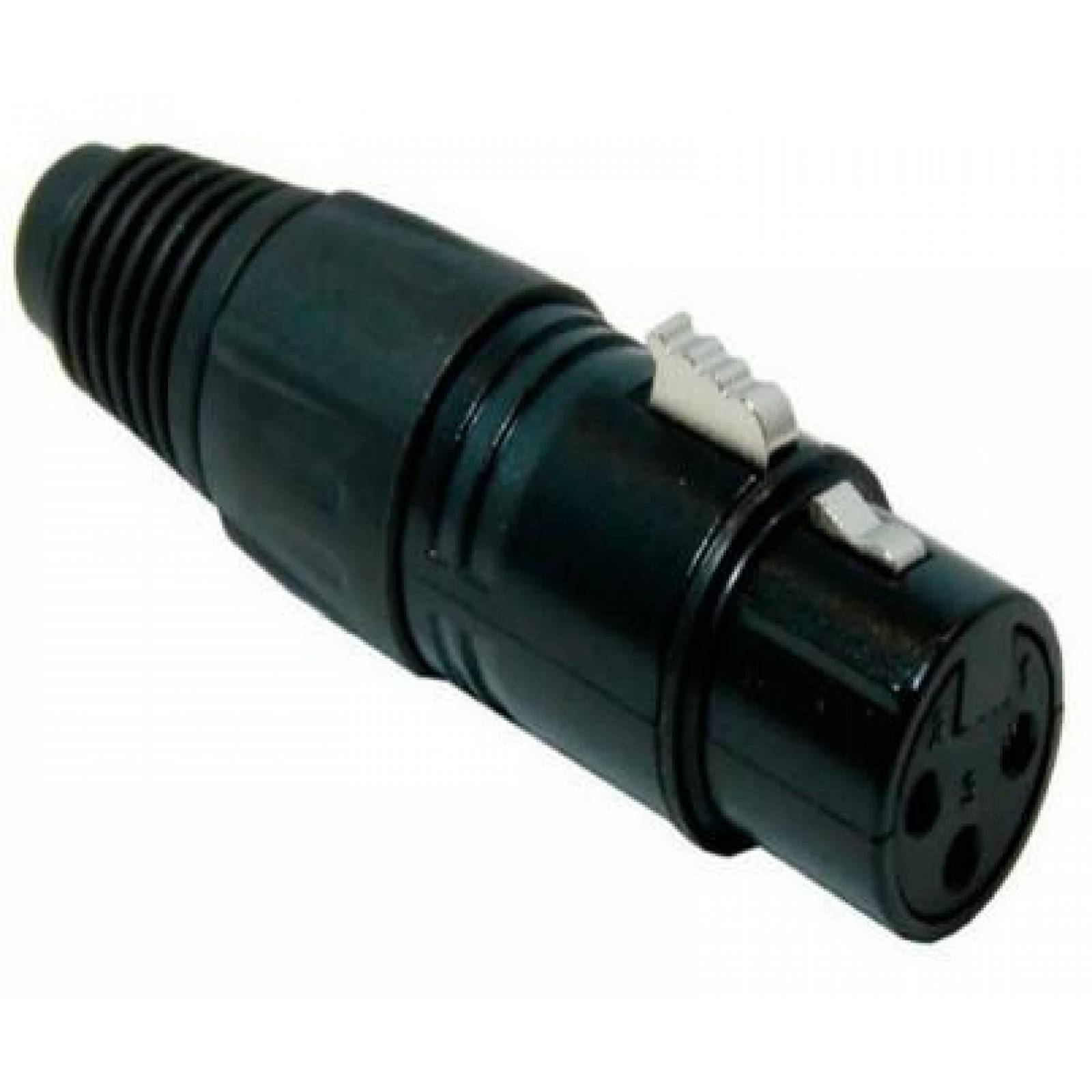CONECTOR hembra canon XLR PARA MICROFONO O DMX 