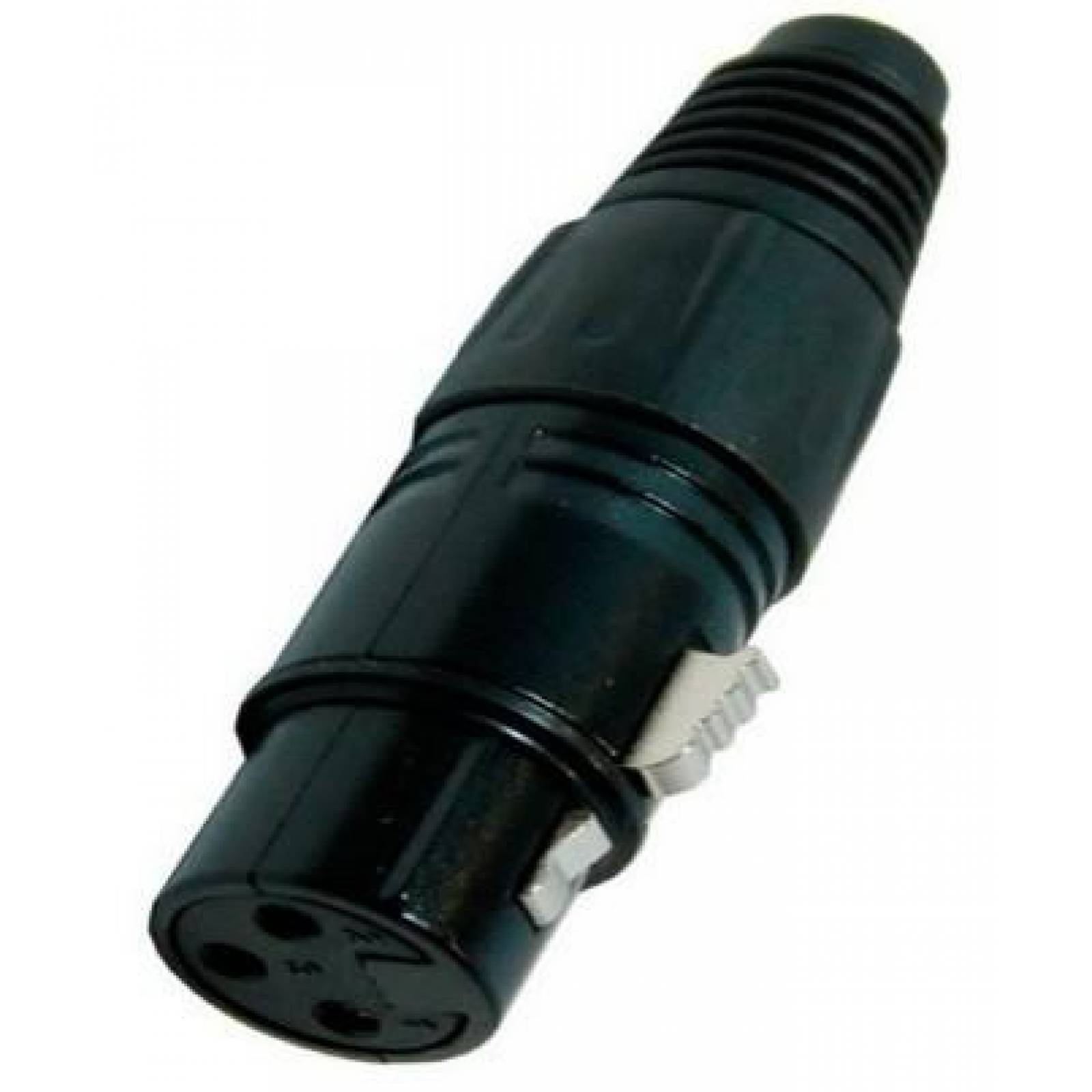 CONECTOR hembra canon XLR PARA MICROFONO O DMX 