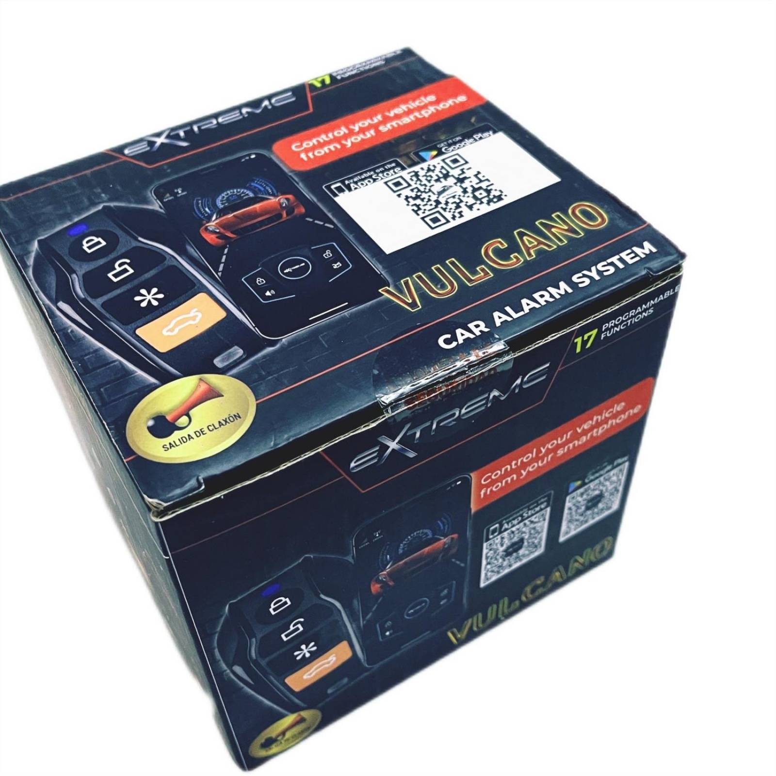 AUTO ALARMA VULCANO UNIVERSAL BLUETOOTH 17 FUNCIONES 