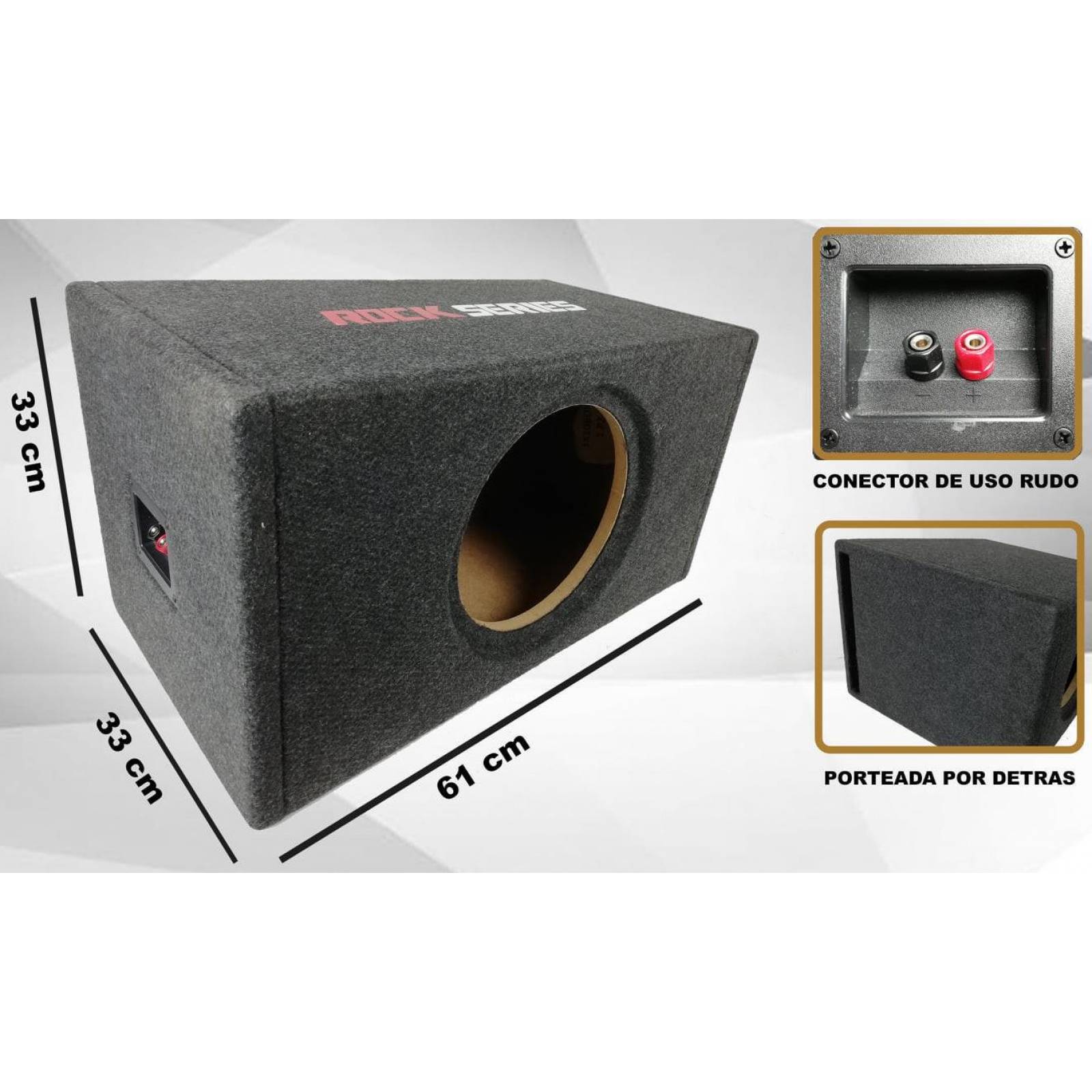 Cajón Acústico Porteado 10 Modelo 1X10BOX Rock Series 