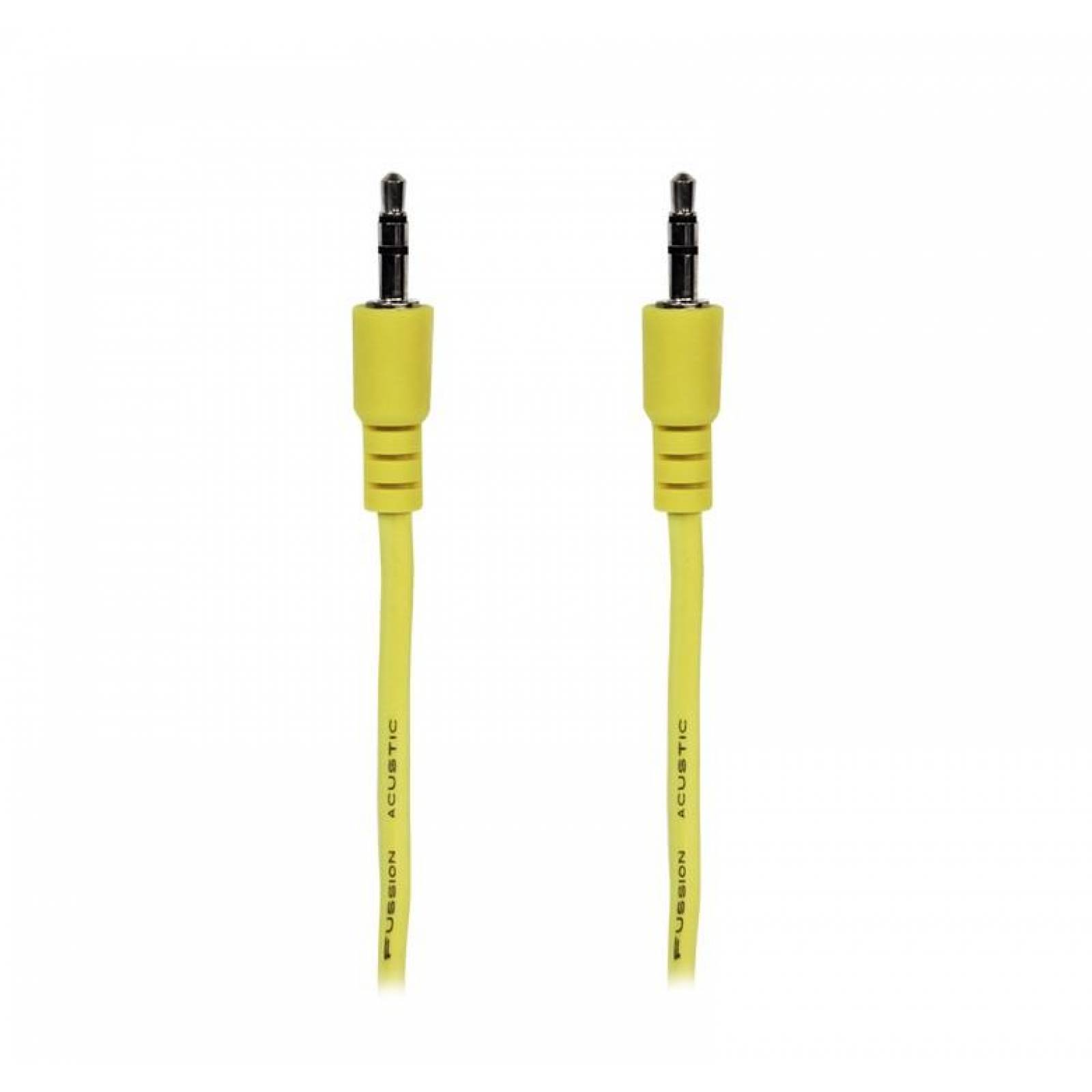 Cable Auxiliar Plano De 1 Plug 3.5Mm A 1 Plug 3.5Mm / 1M AMARILLO 