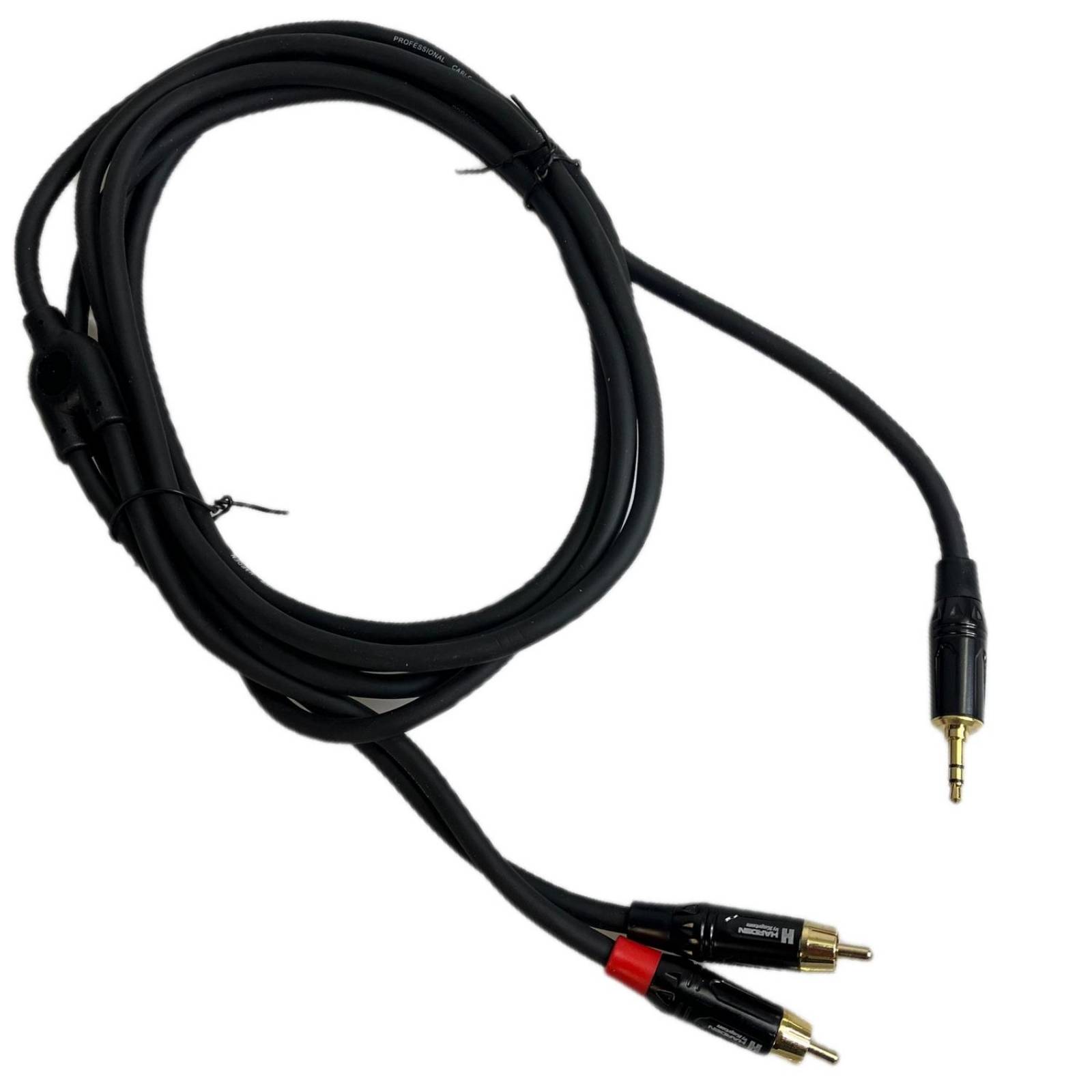 Cable extension plug 3,5 estereo a 2 plug RCA 3 metros 