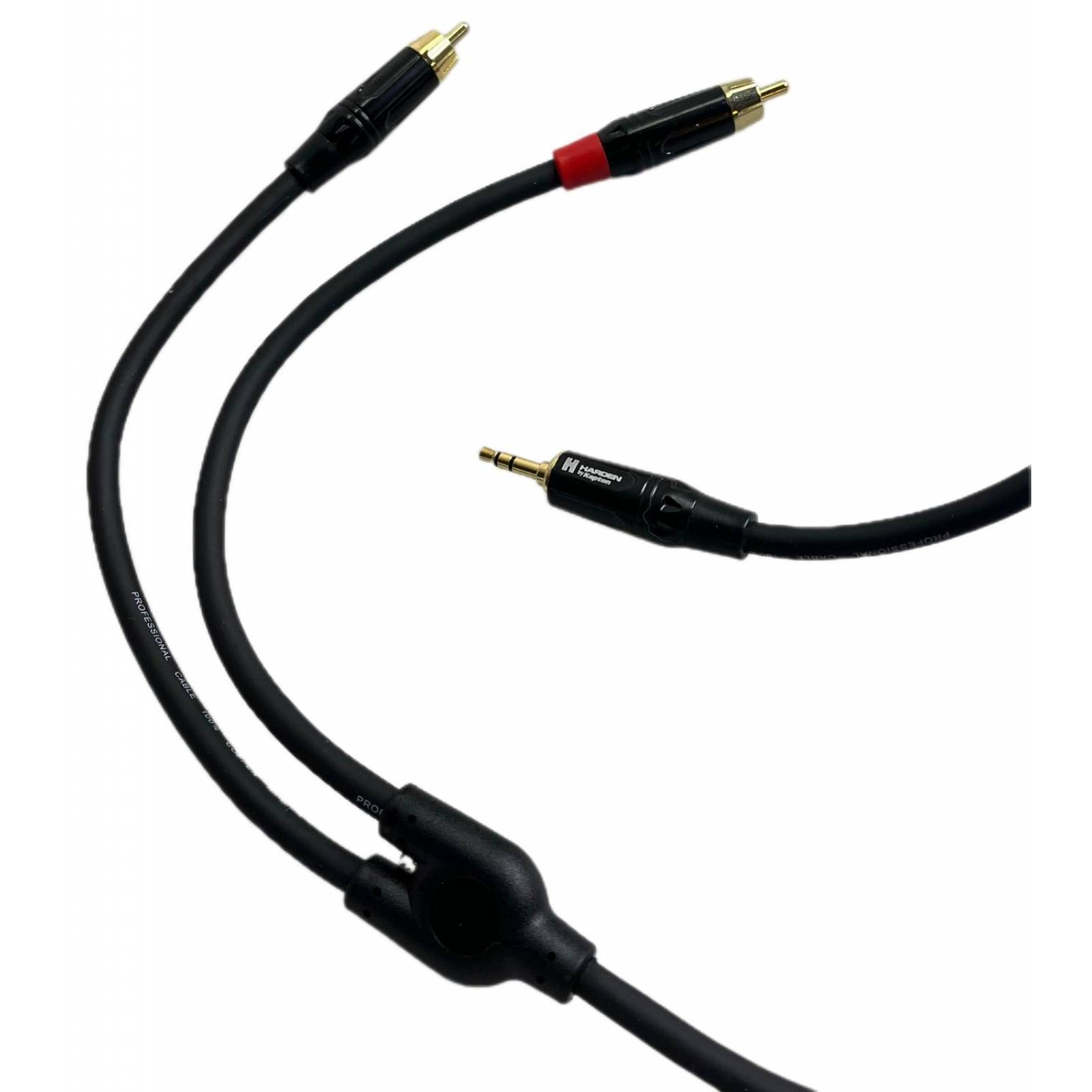 Cable extension plug 3,5 estereo a 2 plug RCA 3 metros 