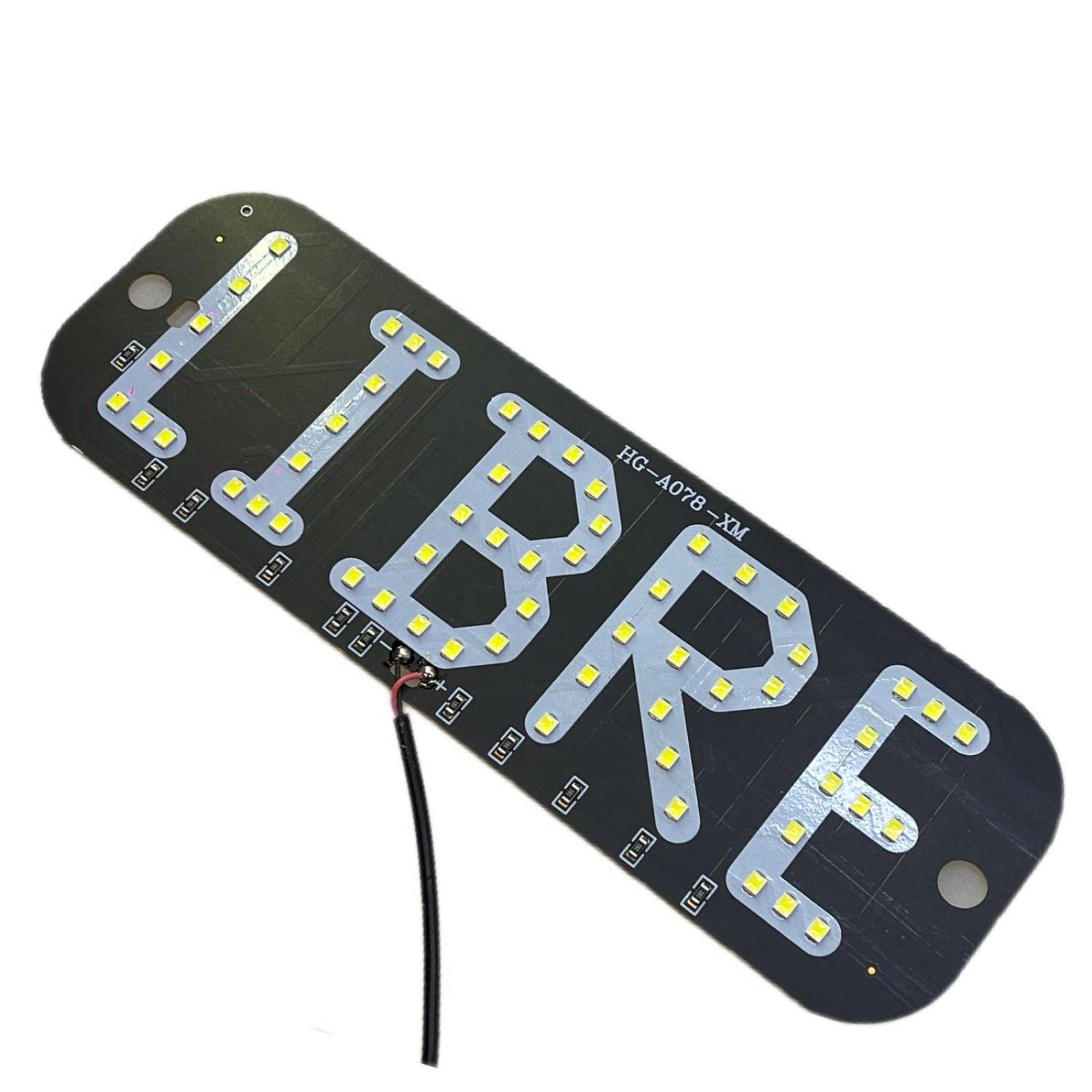 Letrero luminoso automotriz LIBRE 