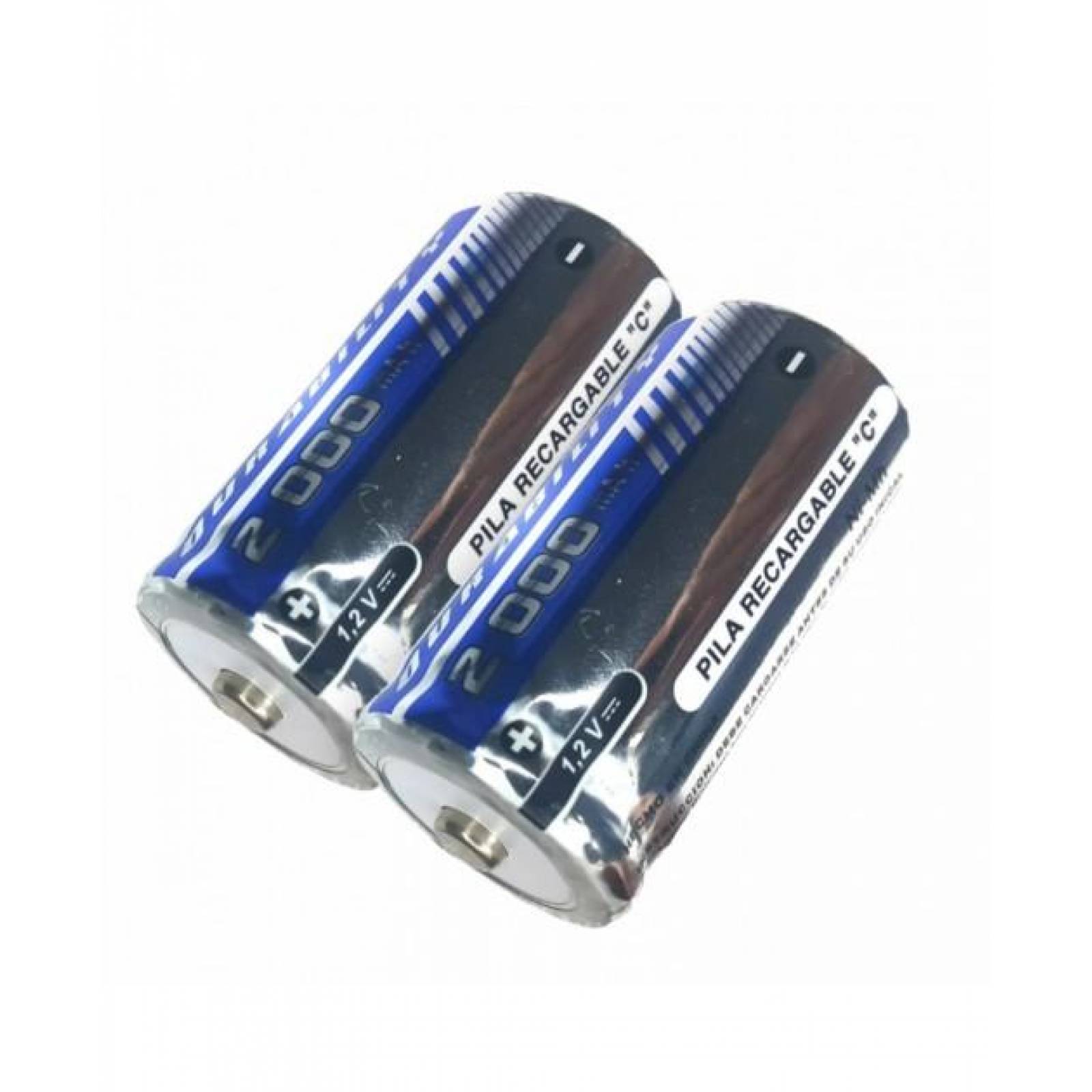 Par De Pilas BaterÍAs Recargables Ni-Mh 1.2V 2000Mah Tipo C 