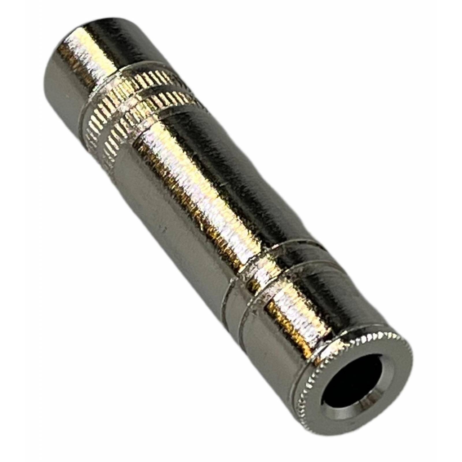 conector jack 6,3mm para extension metalico estereo 
