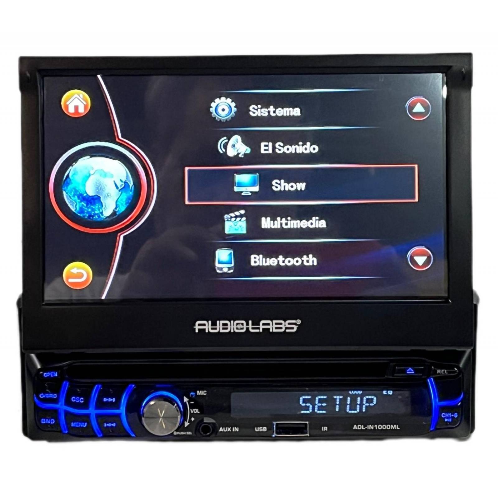 Estéreo 1 DIN con pantalla motoriza de 7 pulgadas ADL-IN1000ML 