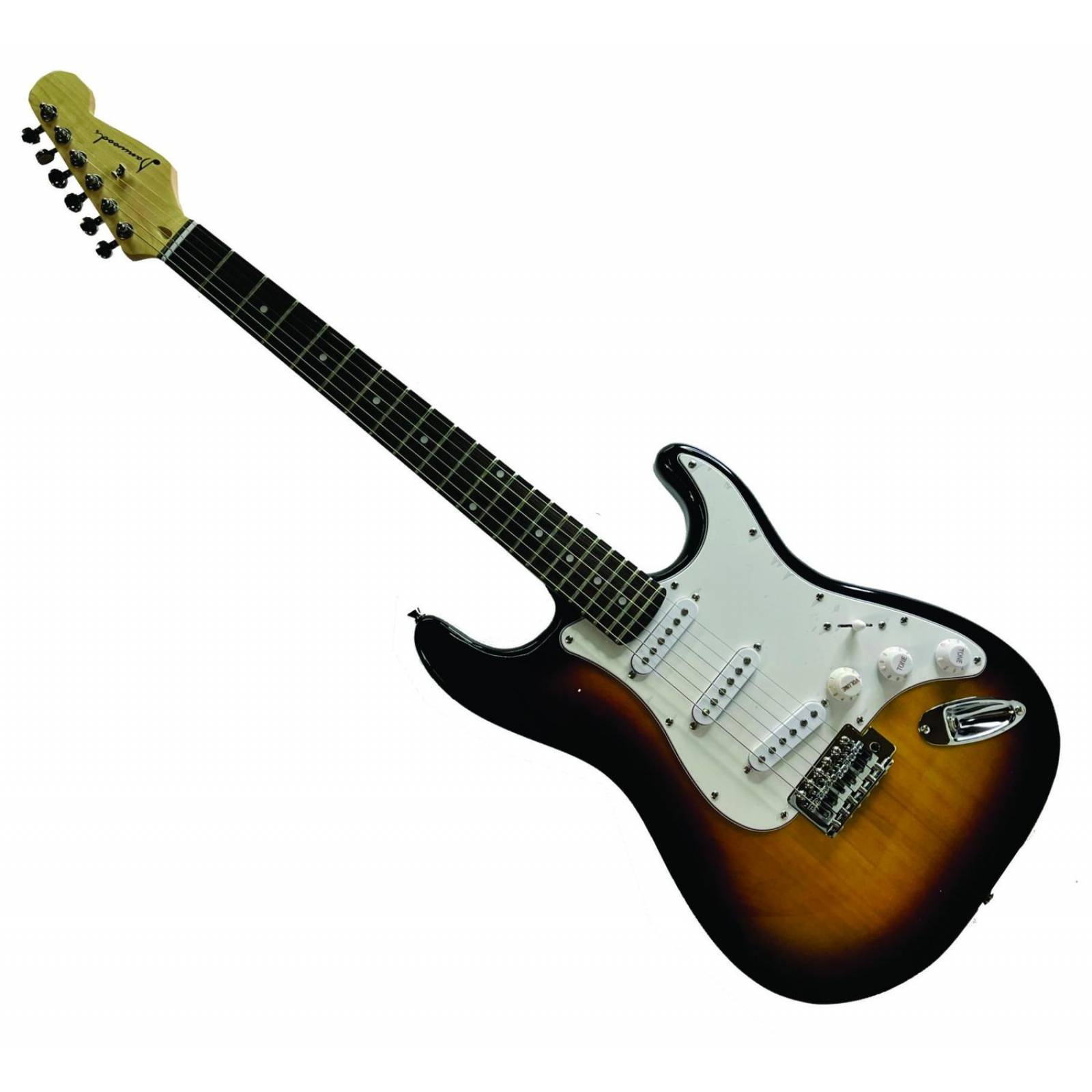 Kit de Guitarra electrica SOMBREADA profesional funda amplificador afinador 