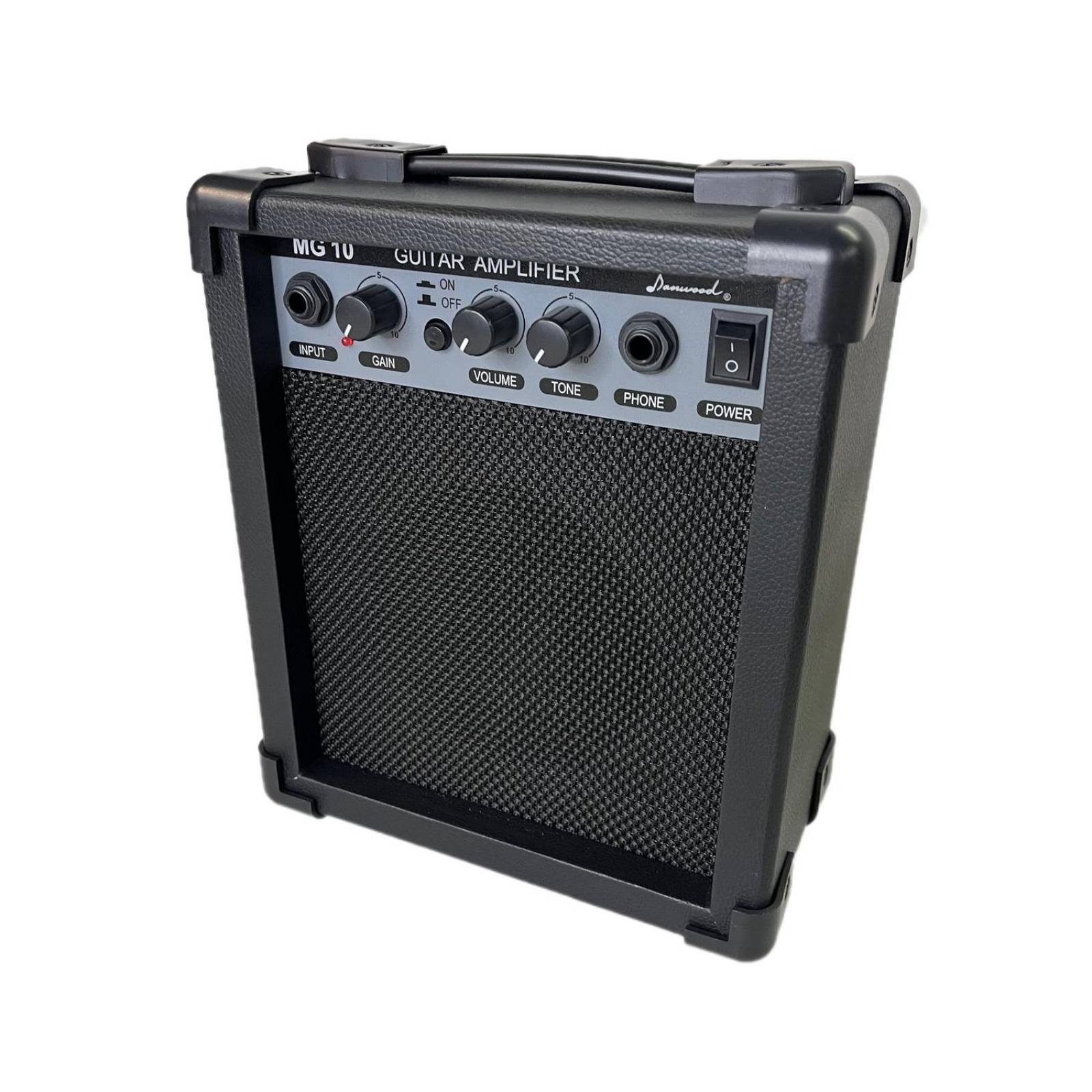 Kit de Guitarra electrica SOMBREADA profesional funda amplificador afinador 