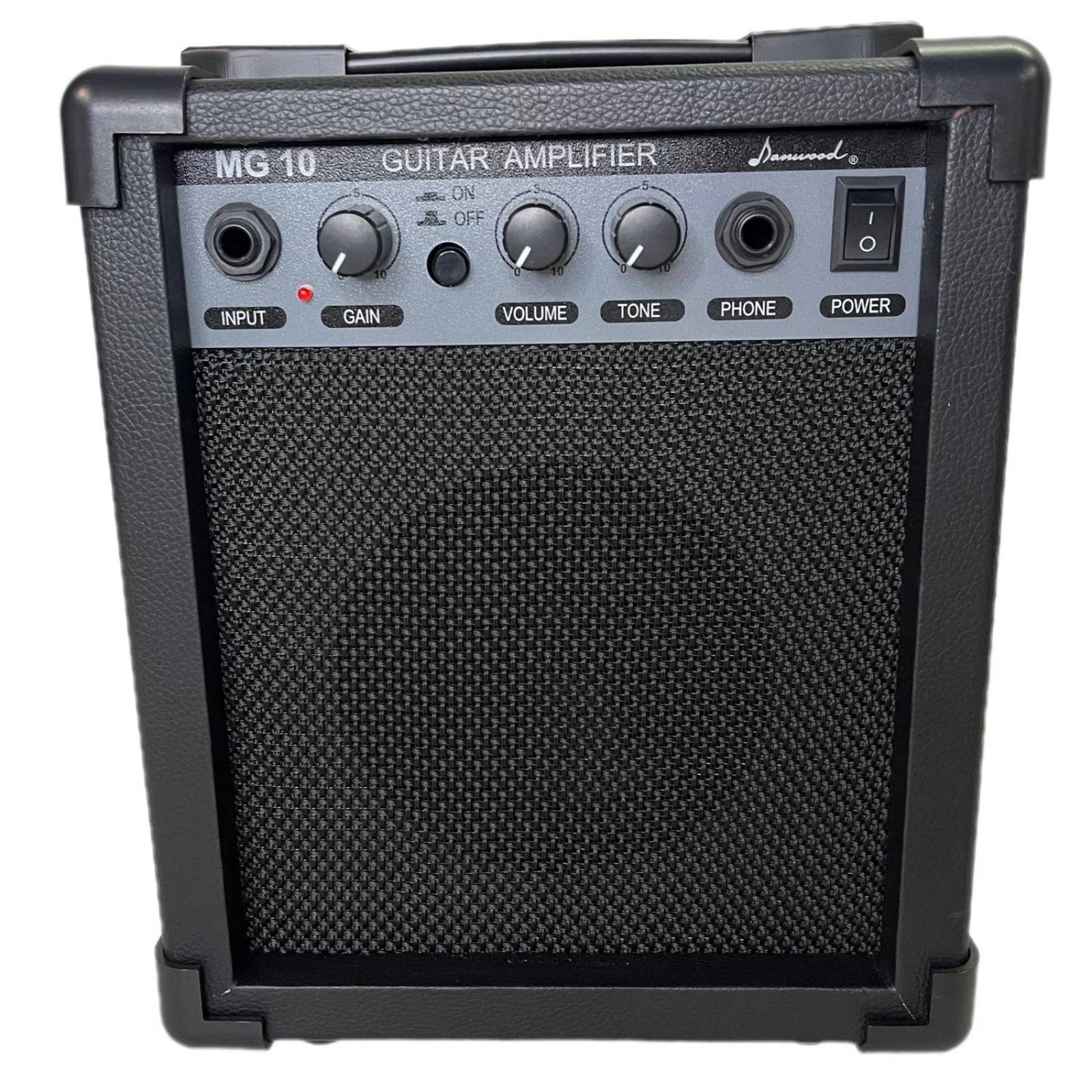 Kit de Guitarra electrica SOMBREADA profesional funda amplificador afinador 