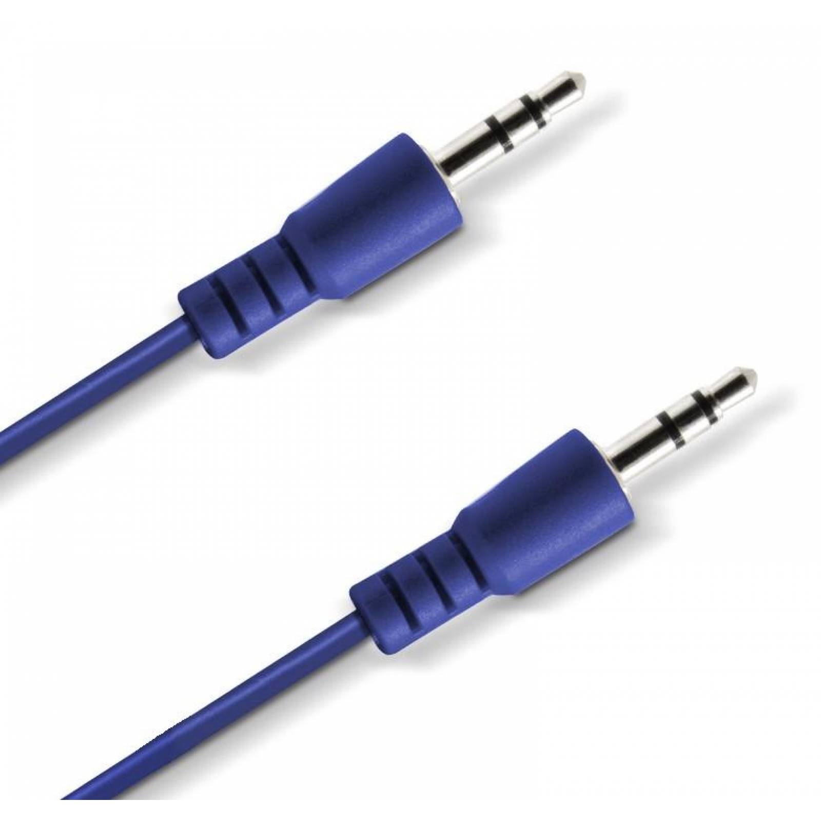 Cable auxiliar AZUL 3.5 mm macho a 3.5 mm macho 1.8 m 