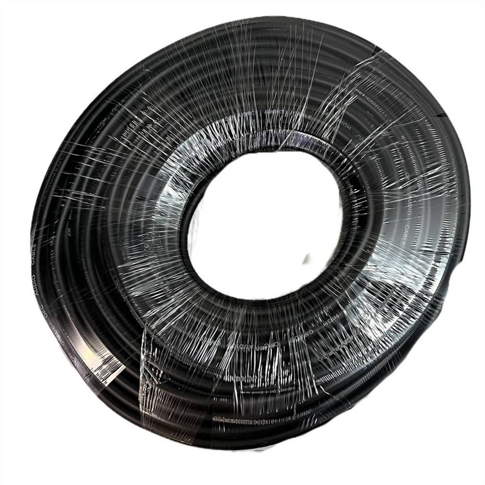 Rollo Cable Para Microfono 1X20 100Metros Color negro 