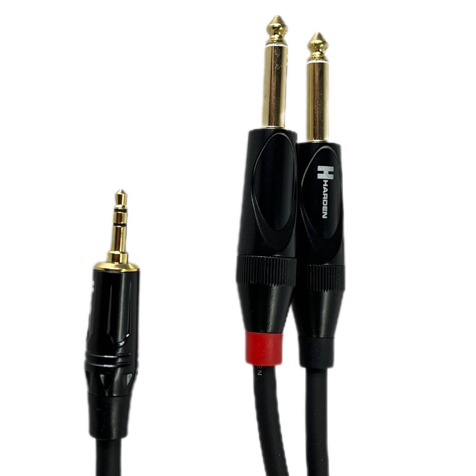 Cable Extension Plug 3,5mm Estereo A 2 Plug 6,3mm Mono 1,5 Metros 