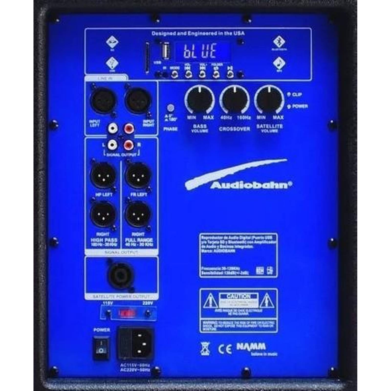 Subwoofer Bi amplificado 18 pulgadas Audiobahn ASUB18X 