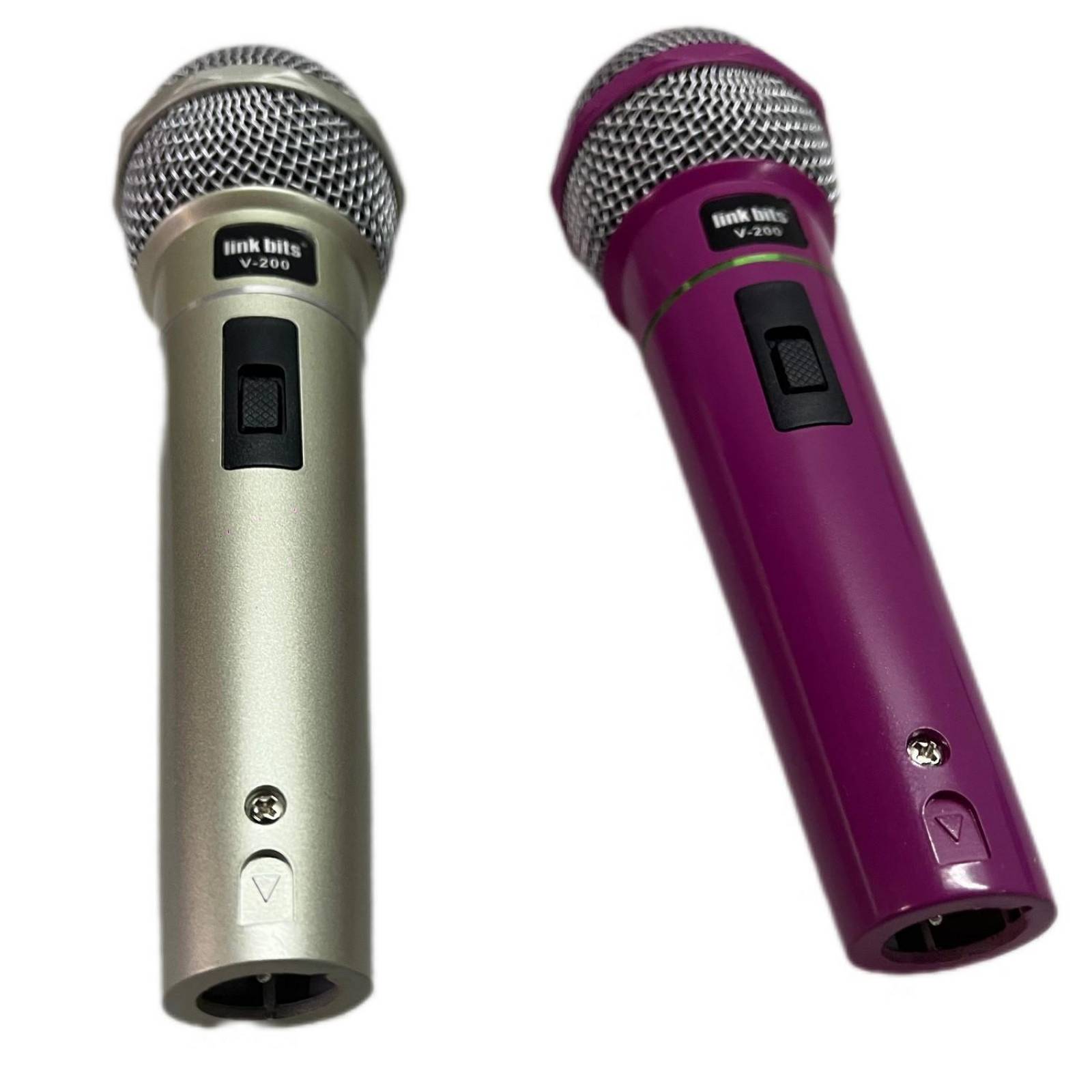 Juego de 2 Microfonos Dinamicos alambricos V-200 VAMAV 